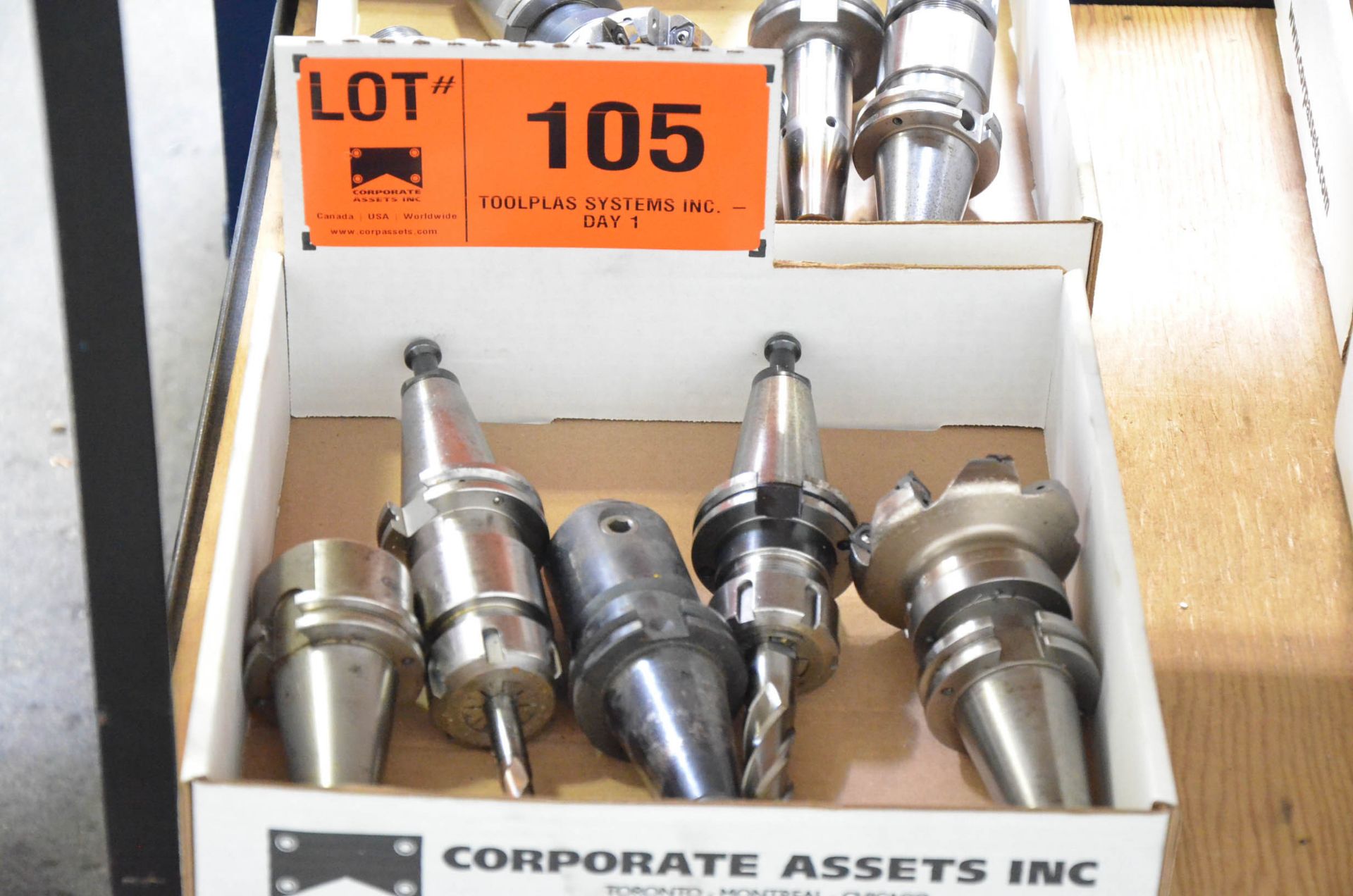 LOT/ (5) CAT40 TOOL HOLDERS