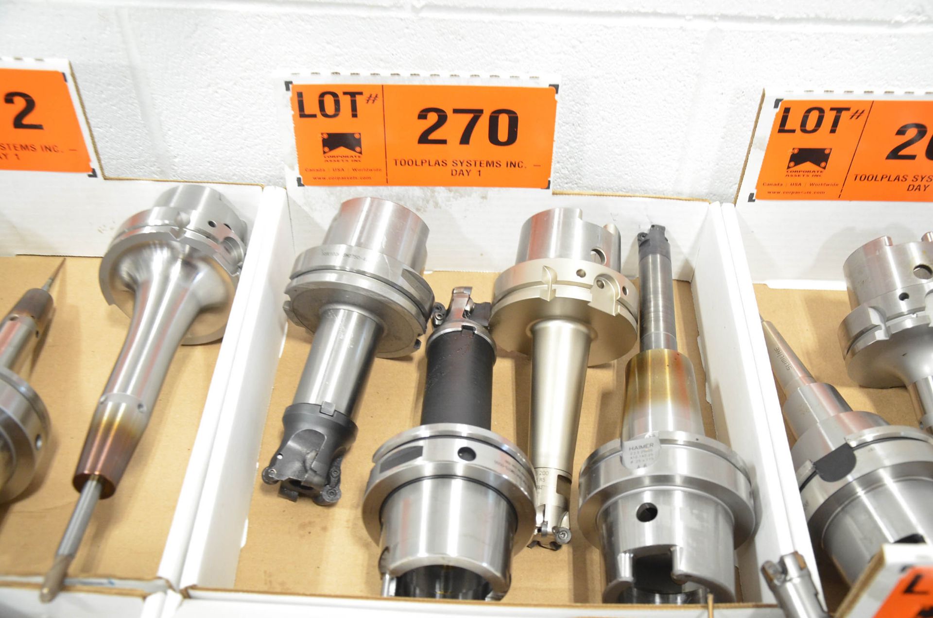 LOT/ (4) HSK-100A TOOL HOLDERS