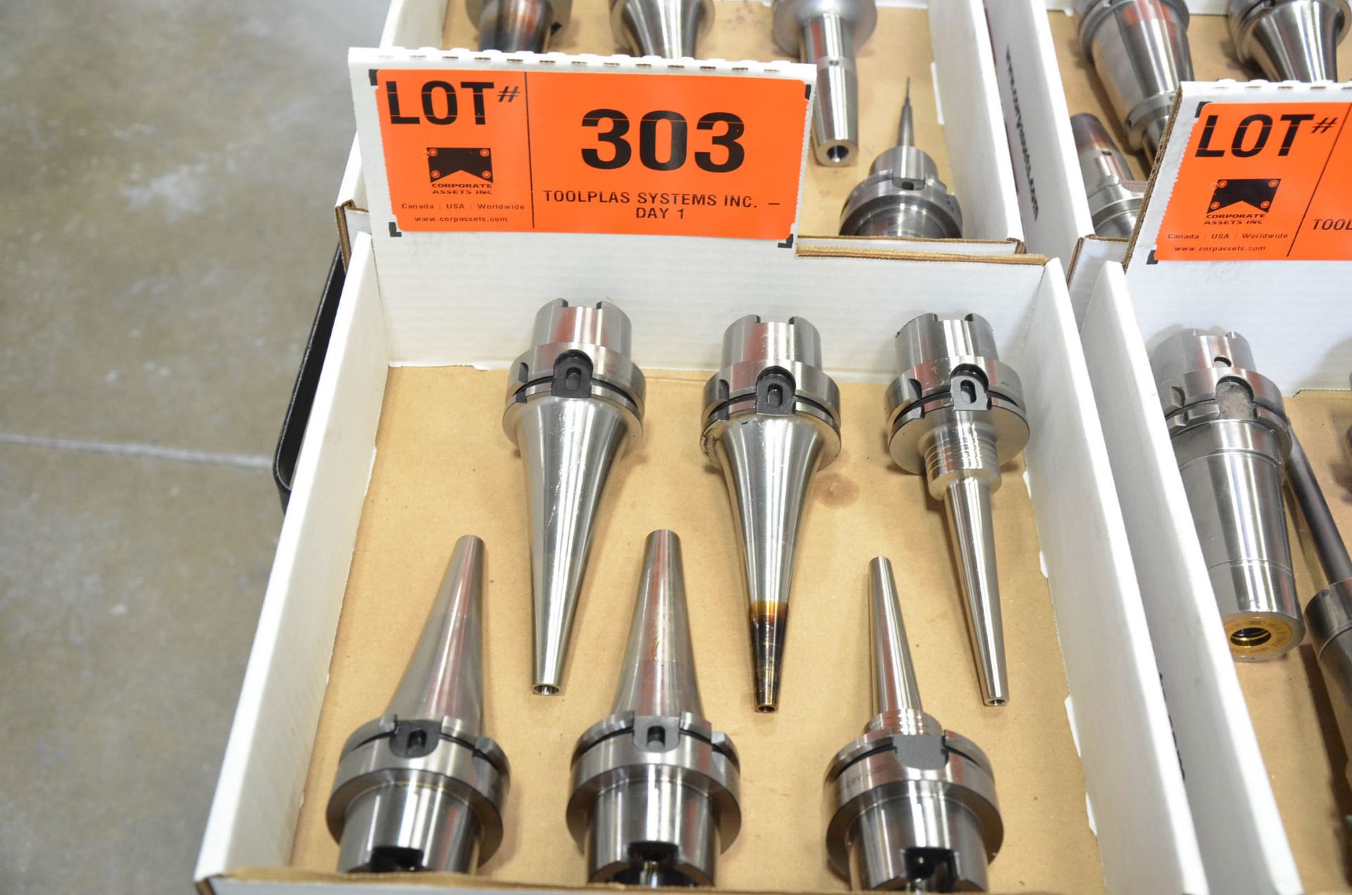 LOT/ (6) HSK-A63 TOOL HOLDERS