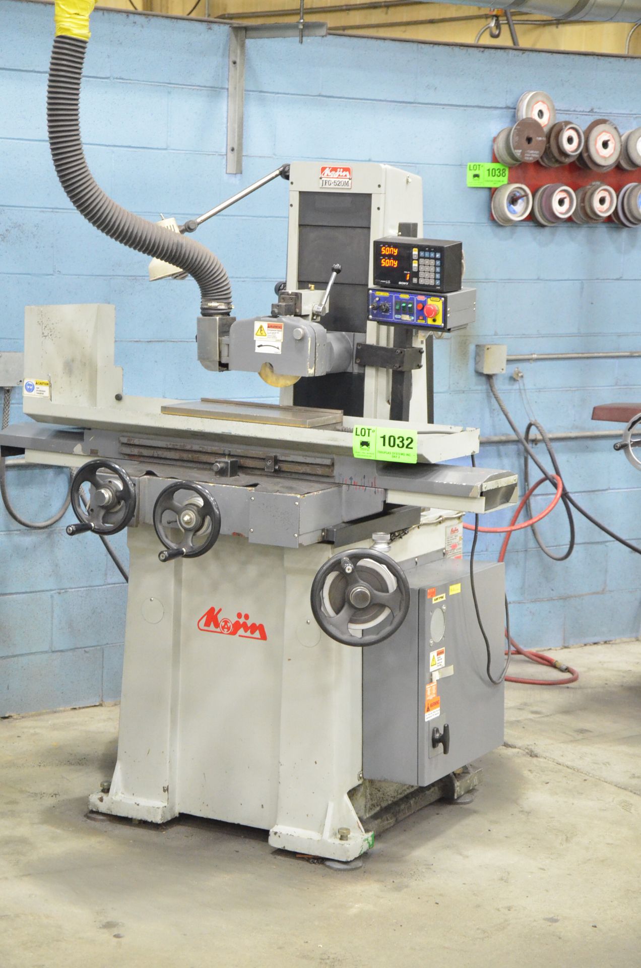 JIN YOUNG (2008) JFG-520M CONVENTIONAL SURFACE GRINDER WITH 8"X18" MAGNETIC CHUCK, 8" WHEEL,