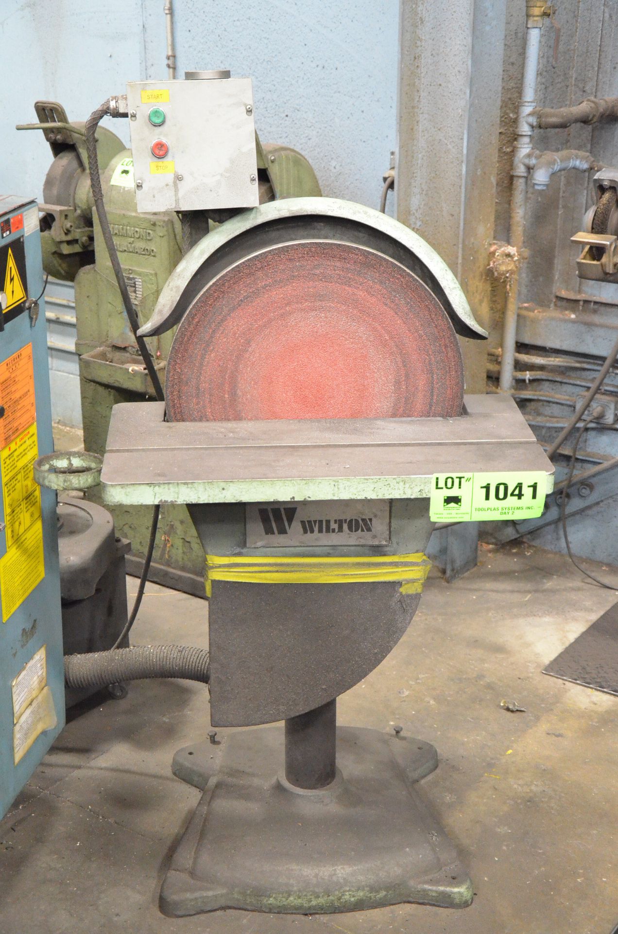 WILTON 20" DIAMETER HEAVY DUTY FLOOR TYPE DISC SANDER, 575V/3PH/60HZ, S/N: N/A (CI)