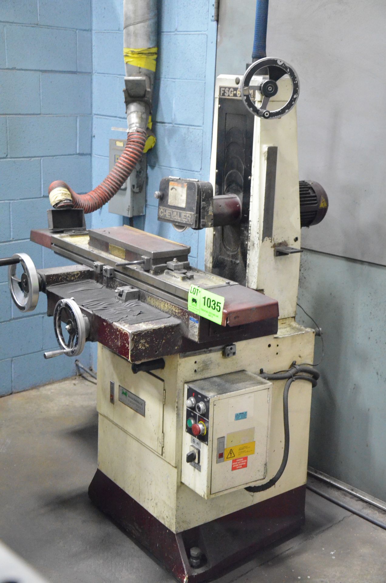 CHEVALIER FSG-618M CONVENTIONAL SURFACE GRINDER WITH 6" X 18" MAGNETIC CHUCK, 8" WHEEL,