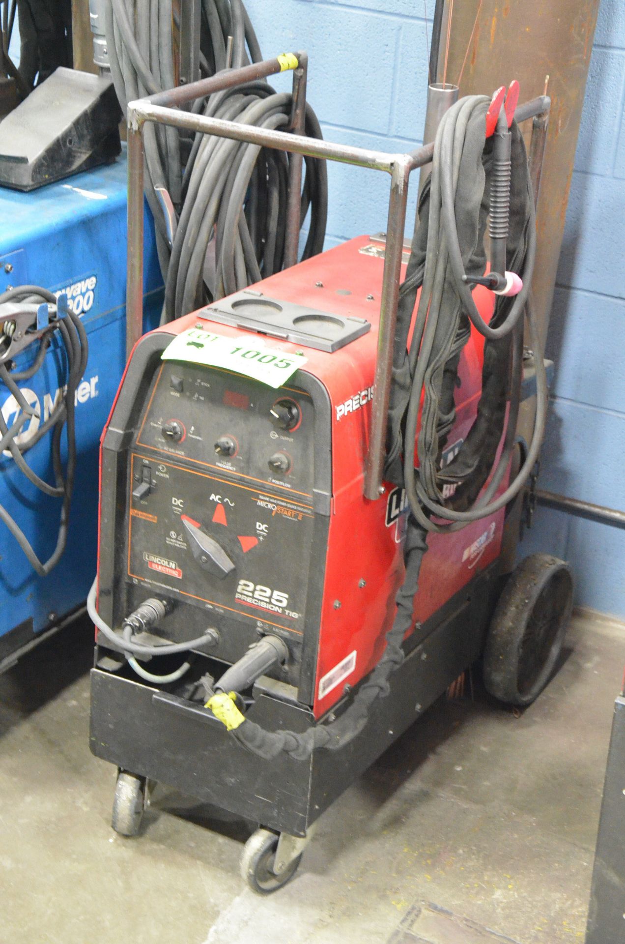 LINCOLN ELECTRIC PRECISION TIG 225 PORTABLE DIGITAL TIG WELDER WITH CABLES AND GUN, S/N: N/A (GAS