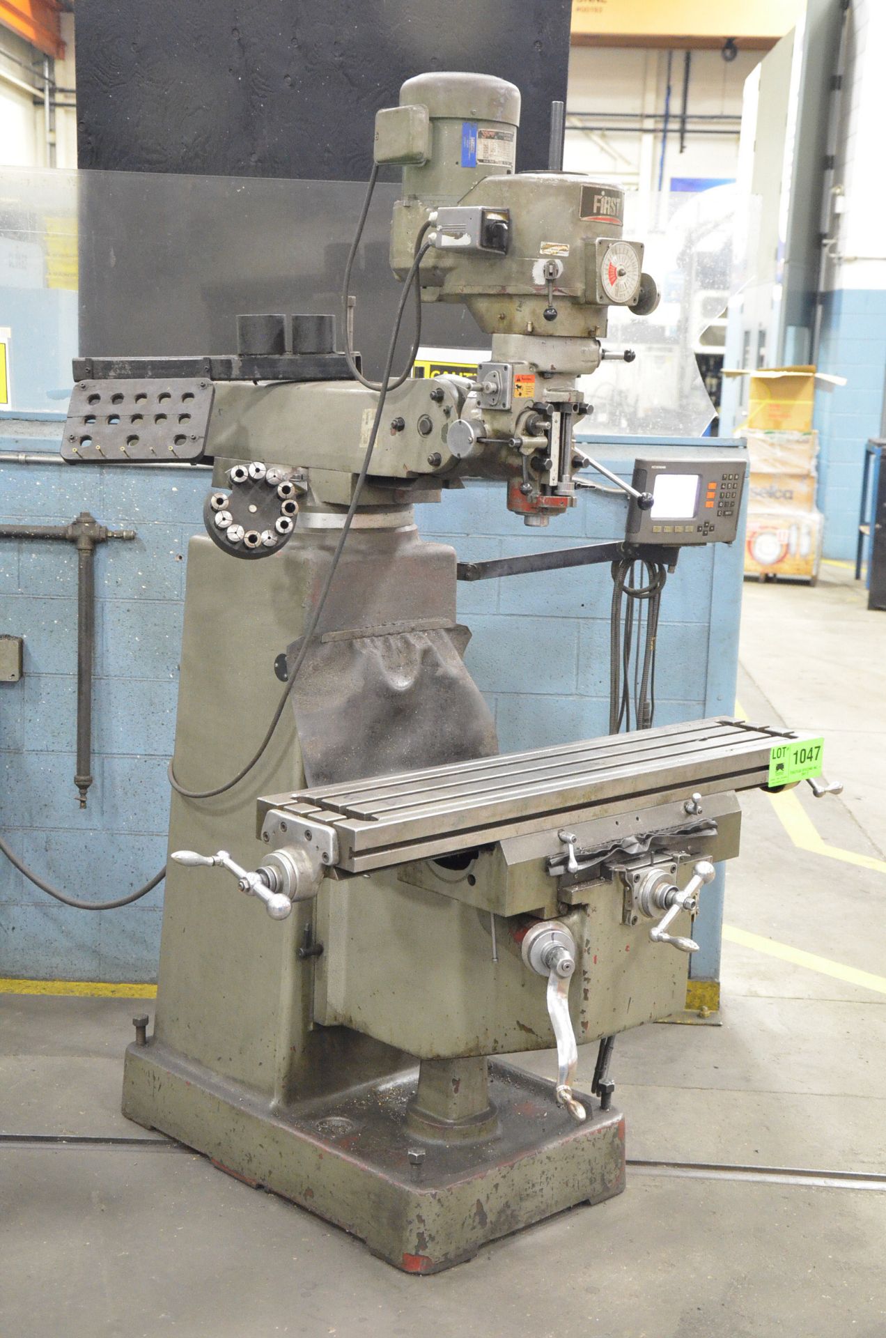 FIRST LC185VS VERTICAL TURRET MILLING MACHINE WITH 50"X10" TABLE, SPEEDS TO 4500 RPM, HEIDENHAIN