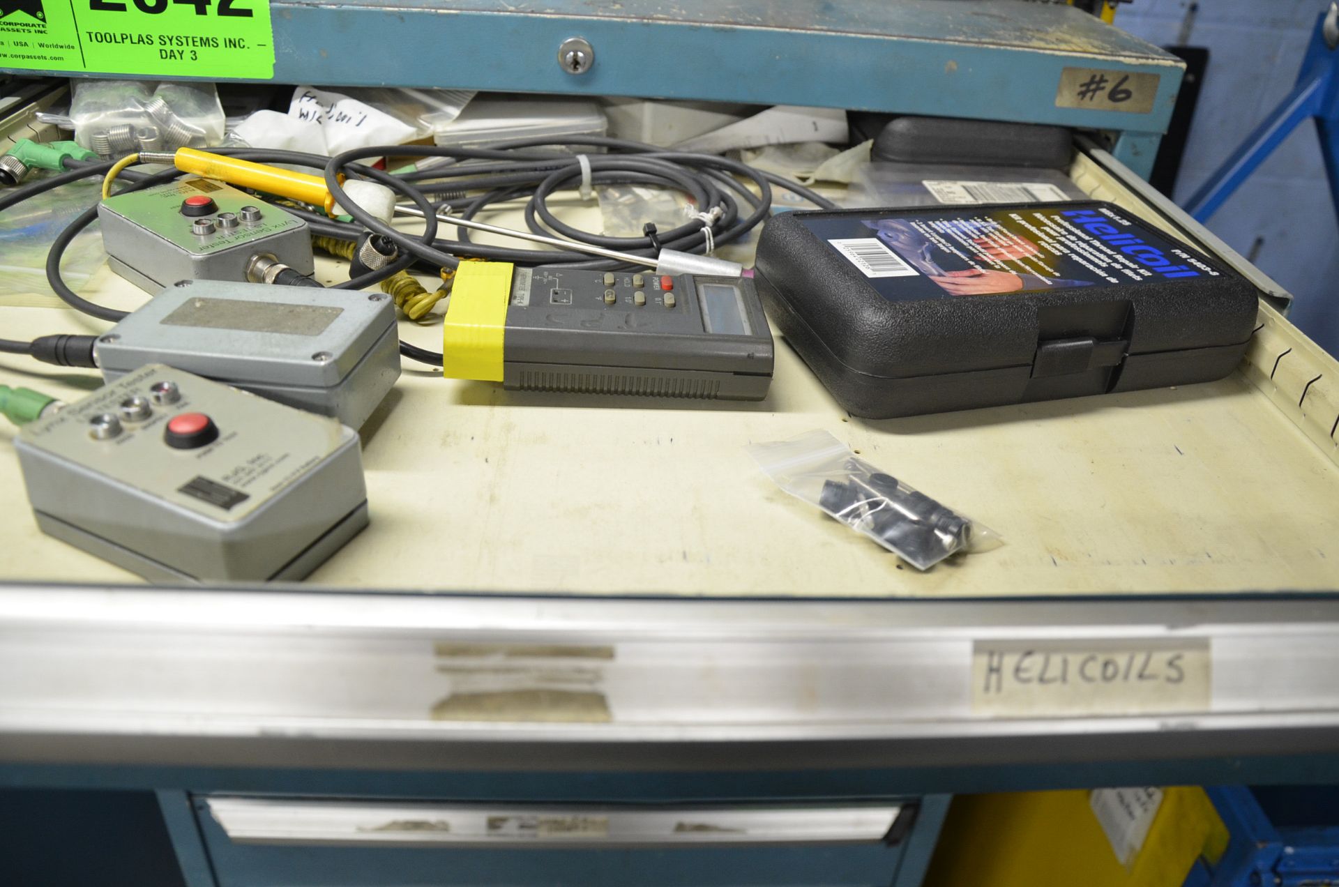 LOT/ CONTENTS OF 10-DRAWER TOOL CABINET - HAND TOOLS, PARTS AND ACCESSORIES - Image 8 of 8