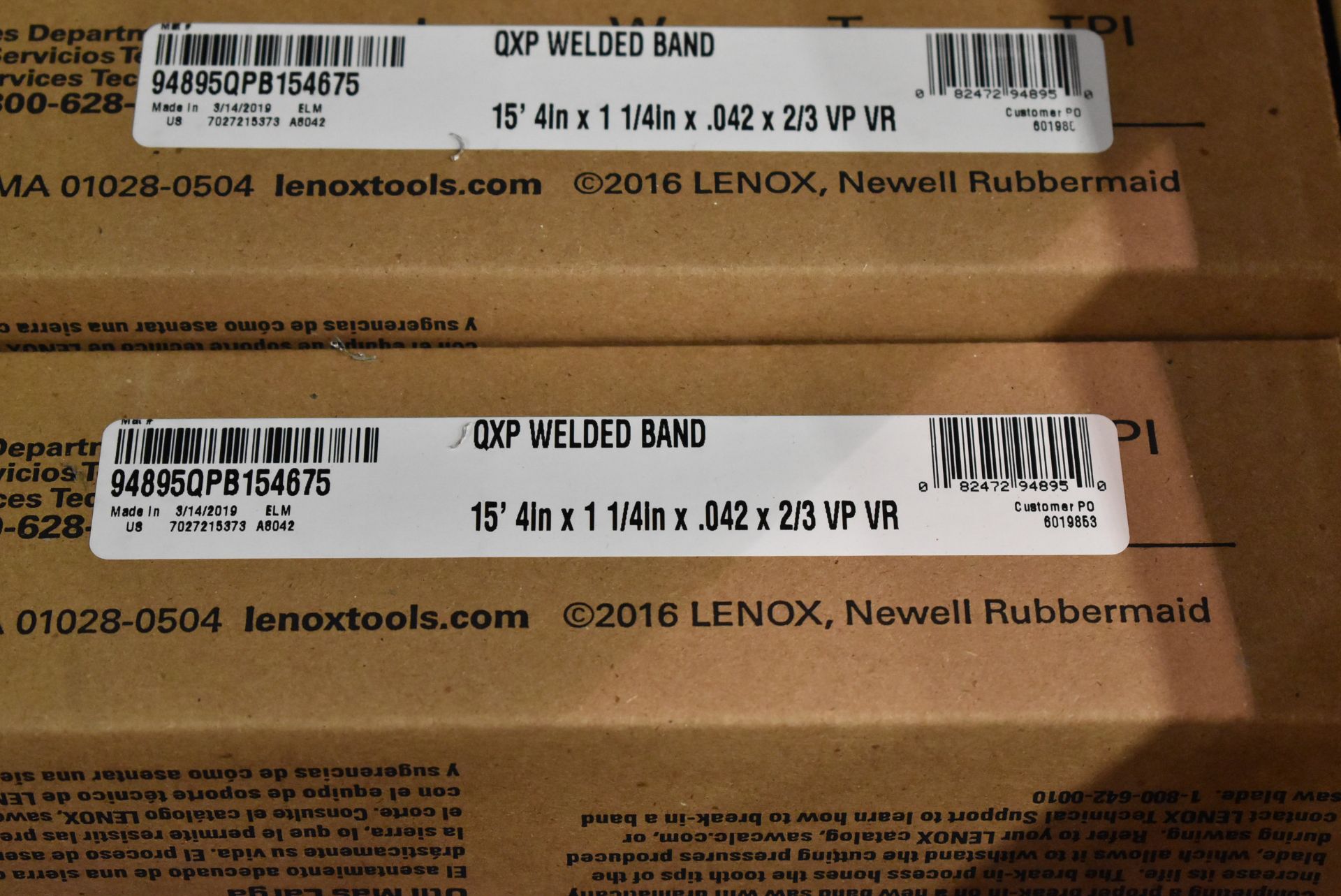 LOT/ LENOX SAW BLADES (NEW IN BOX) (LOCATED AT 423 LAKESHORE RD, ST. CATHARINES, ON) - Image 3 of 3