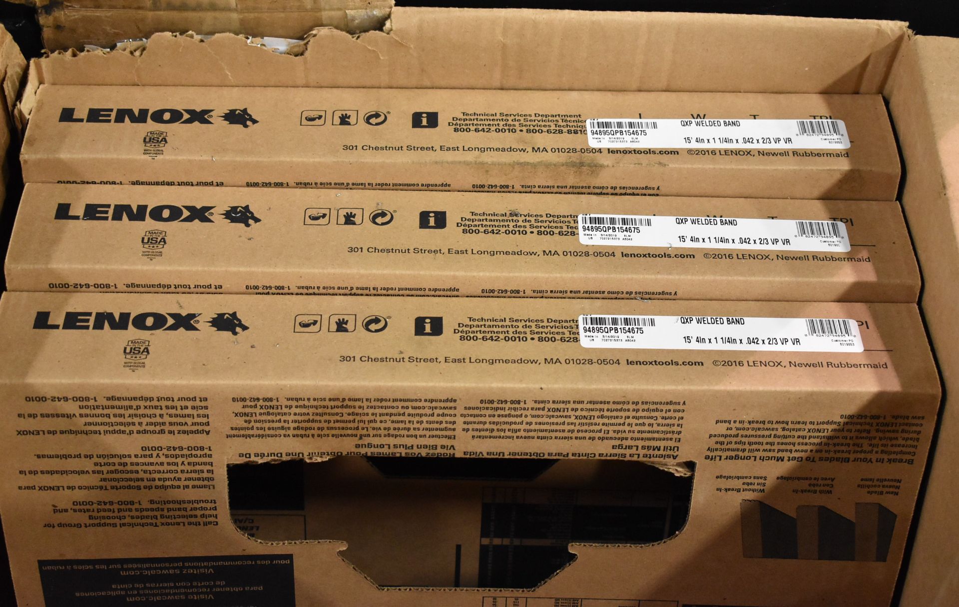 LOT/ LENOX SAW BLADES (NEW IN BOX) (LOCATED AT 423 LAKESHORE RD, ST. CATHARINES, ON) - Image 2 of 3