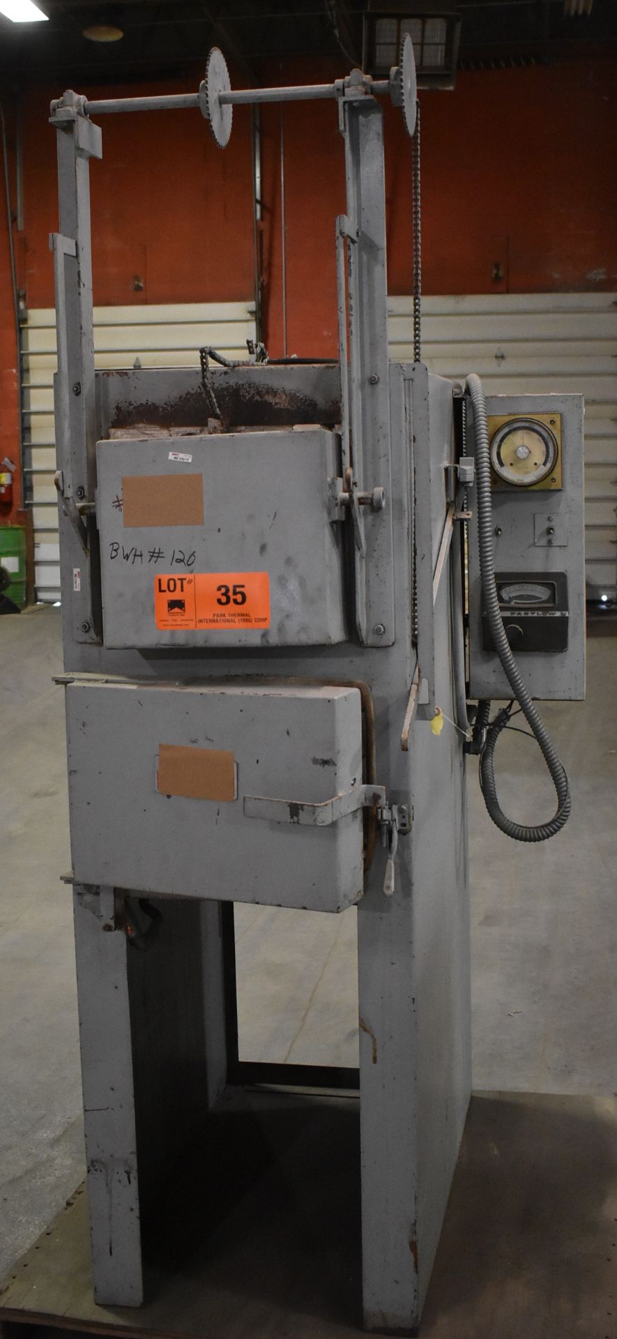 LUCIFER DL-8008-C ELECTRIC BOX FURNACE WITH 2000 DEG. F. MAX. TEMPERATURE, 10 KW, DUAL
