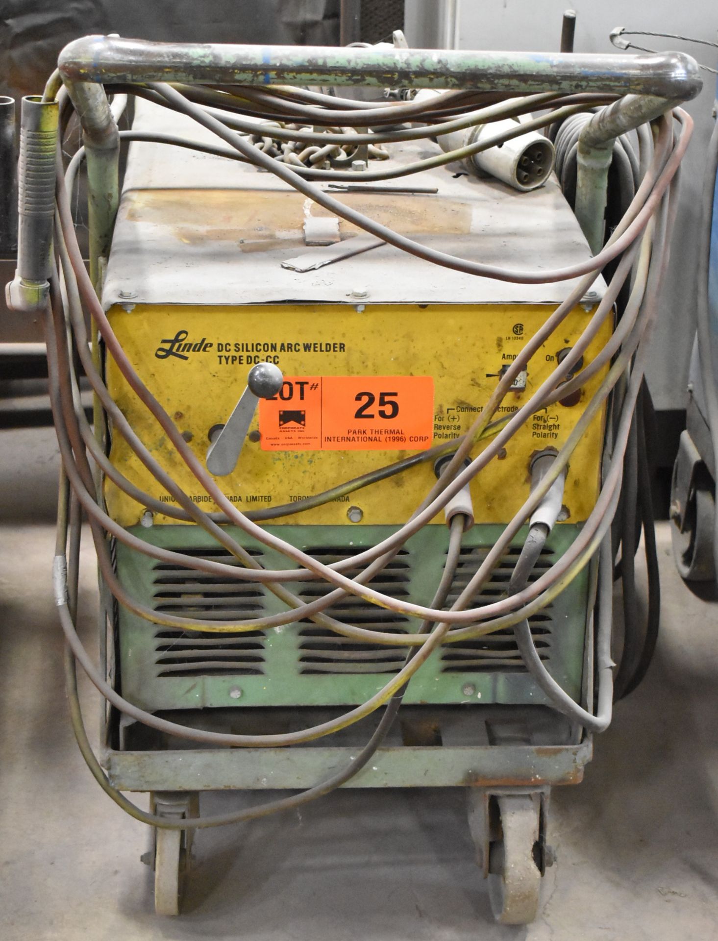 LINDE DC-CC STICK WELDER WITH CABLES & GUN, S/N: N/A