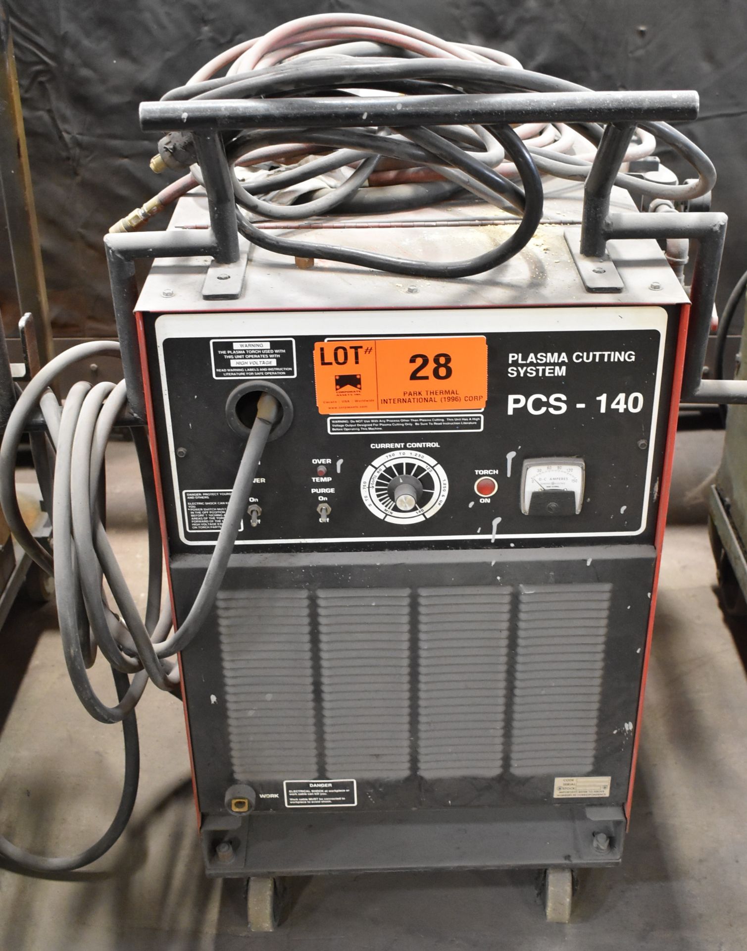 AIRCO PCS-140 PORTABLE PLASMA CUTTER WITH CABLES & GUN, S/N: N/A