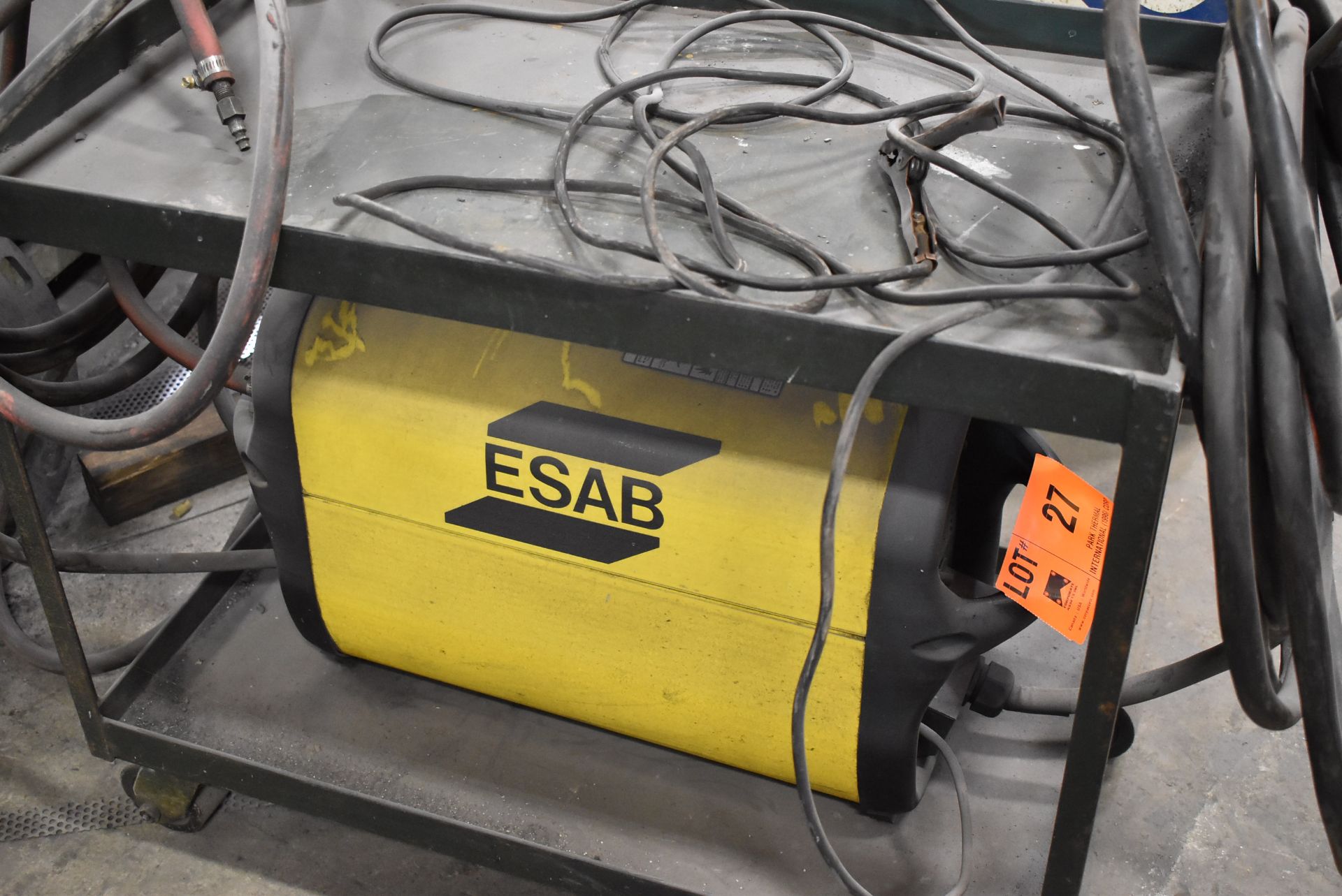 ESAB POWERCUT 1125 PLASMA CUTTER WITH CABLES, GUN & CART, S/N: N/A - Image 2 of 5