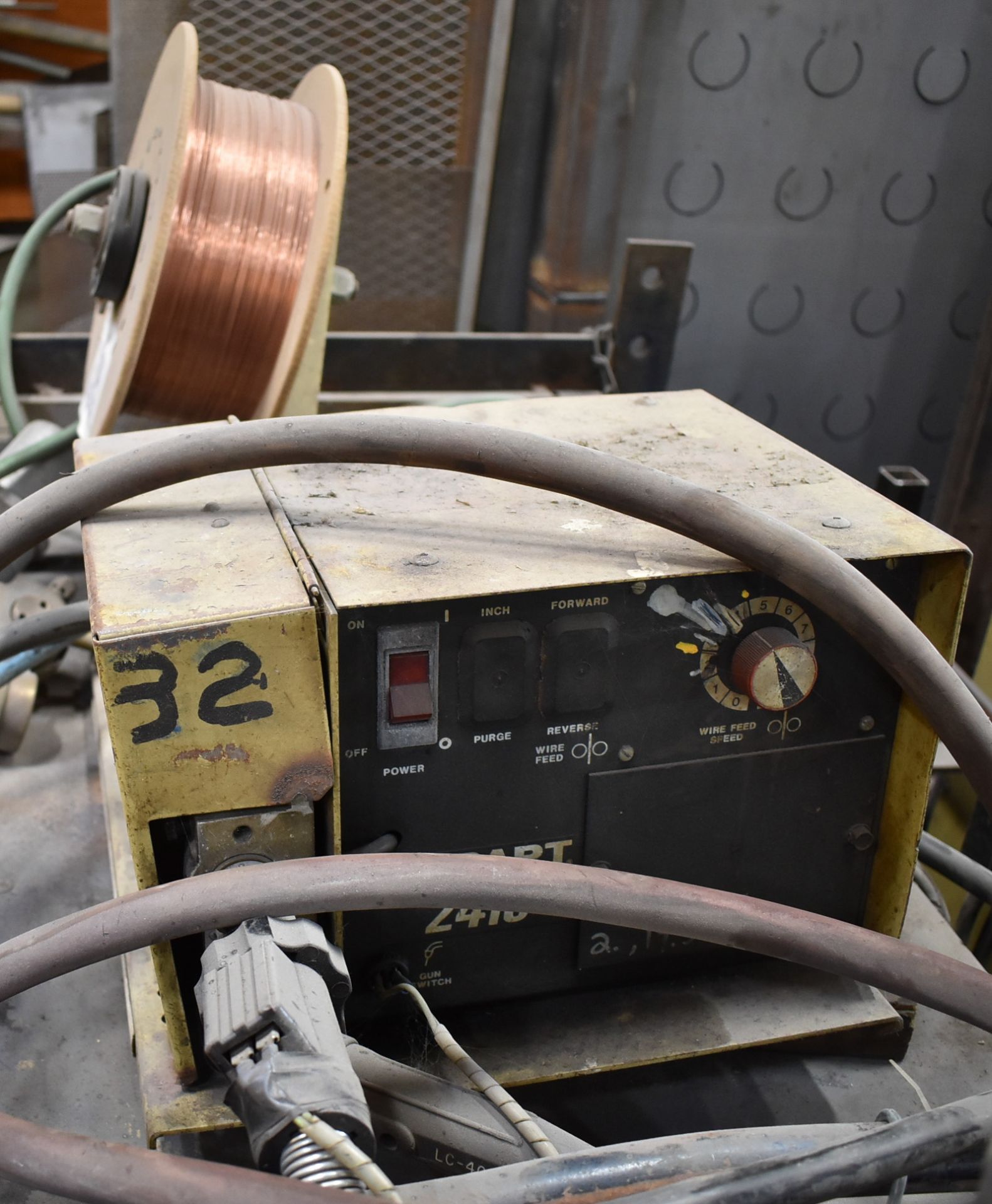 HOBART MEGA-MIG 650-RVC MIG WELDER WITH HOBART 2410 WIRE FEEDER, CABLES & GUN, S/N: N/A - Image 2 of 3