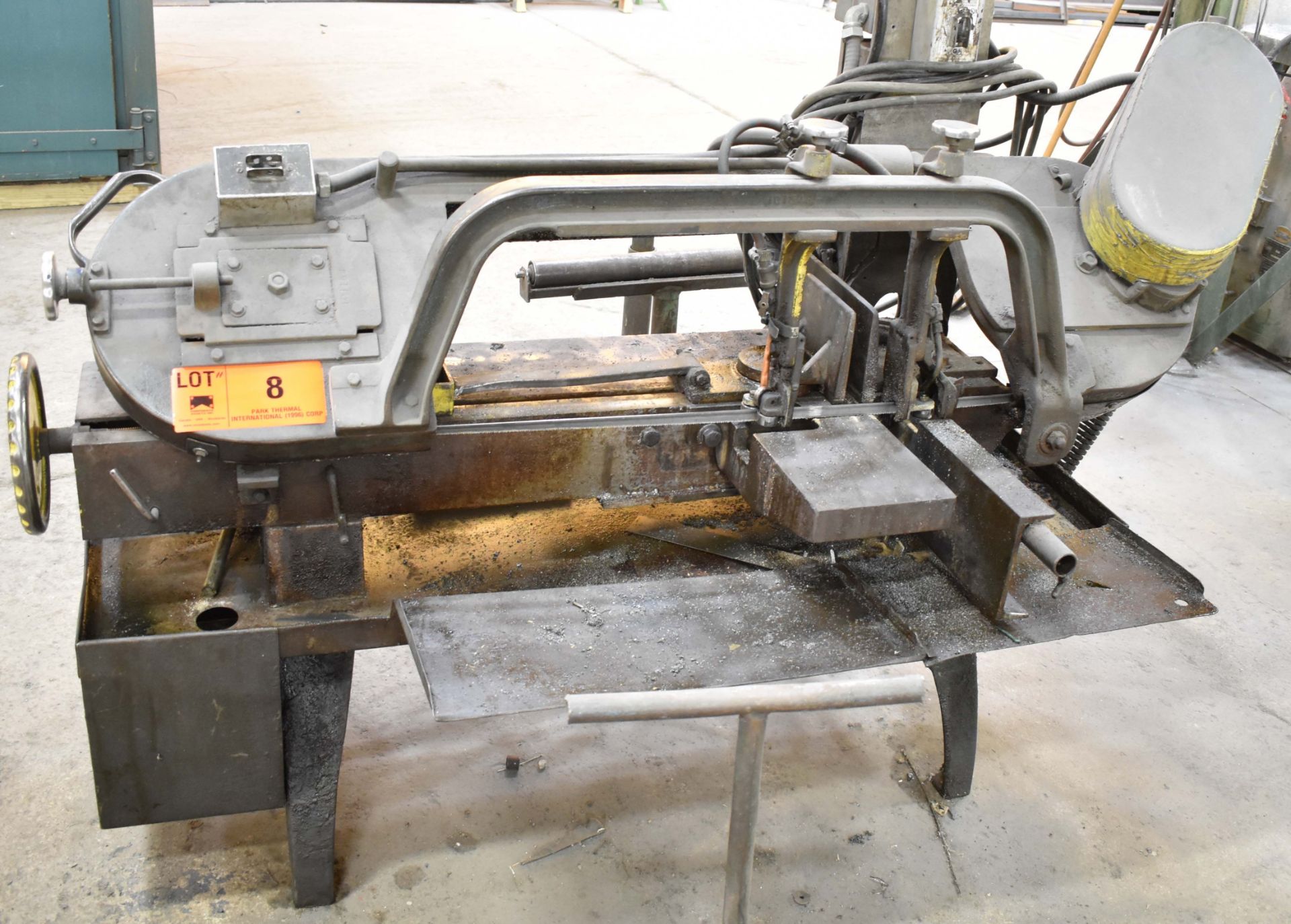 MFG. UNKOWN HORIZONTAL BAND SAW WITH 18"X11" CAPACITY, S/N: N/A (CI) [RIGGING FEE FOR LOT #8 - $50