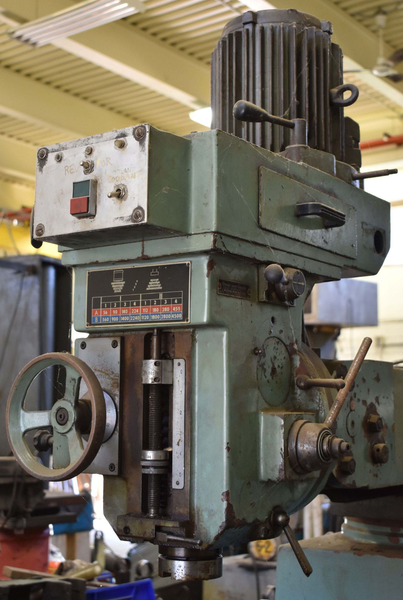 TOS FNK 25 VERTICAL MILLING MACHINE WITH 49"X12" TABLE, SPEEDS TO 4500 RPM, ACU-RITE DRO, S/N: N/ - Image 4 of 6