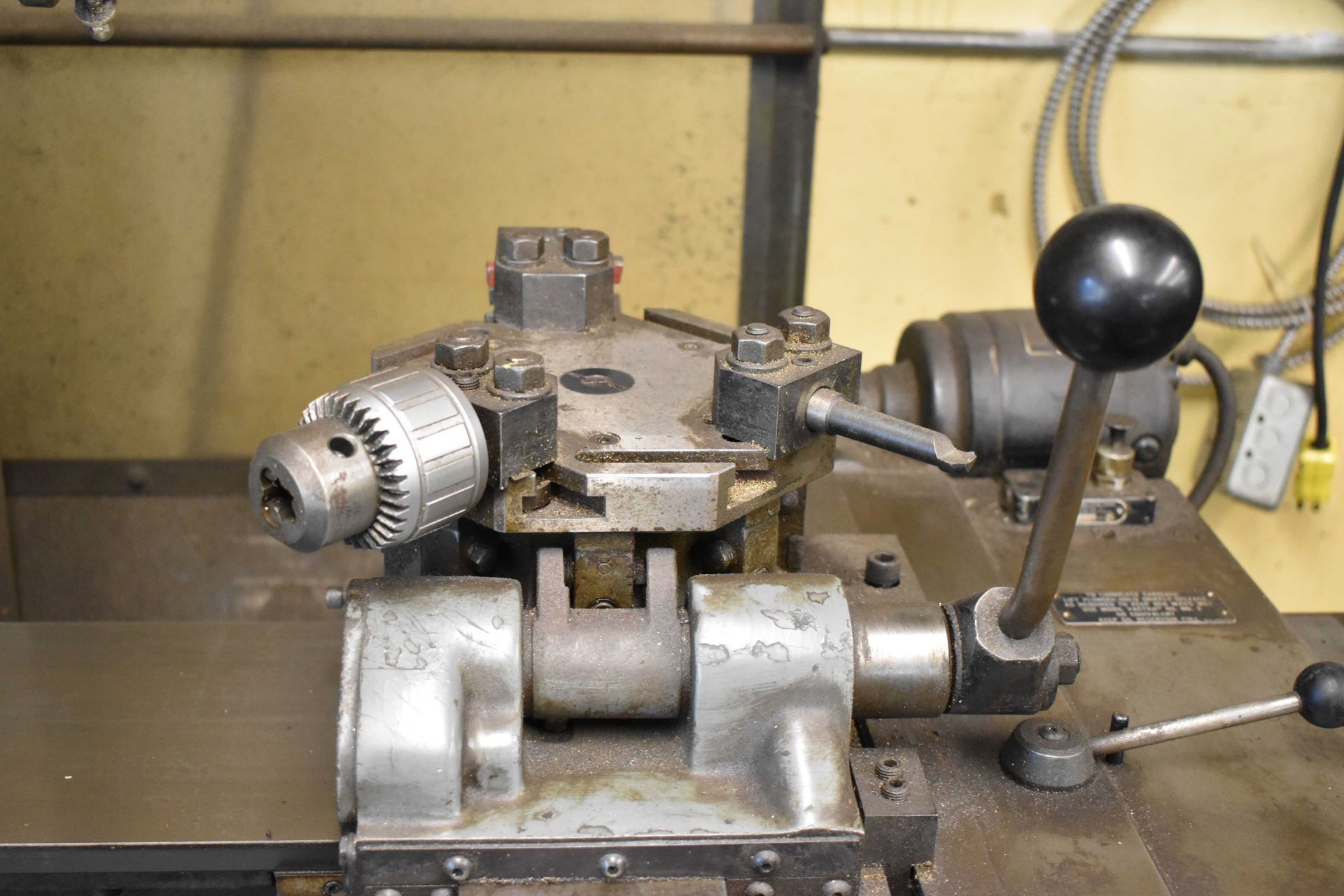 HARDINGE SUPER-PRECISION TURRET LATHE WITH 12" SWING OVER BED, 12" BETWEEN CENTERS, SPEEDS TO 3000 - Image 4 of 5