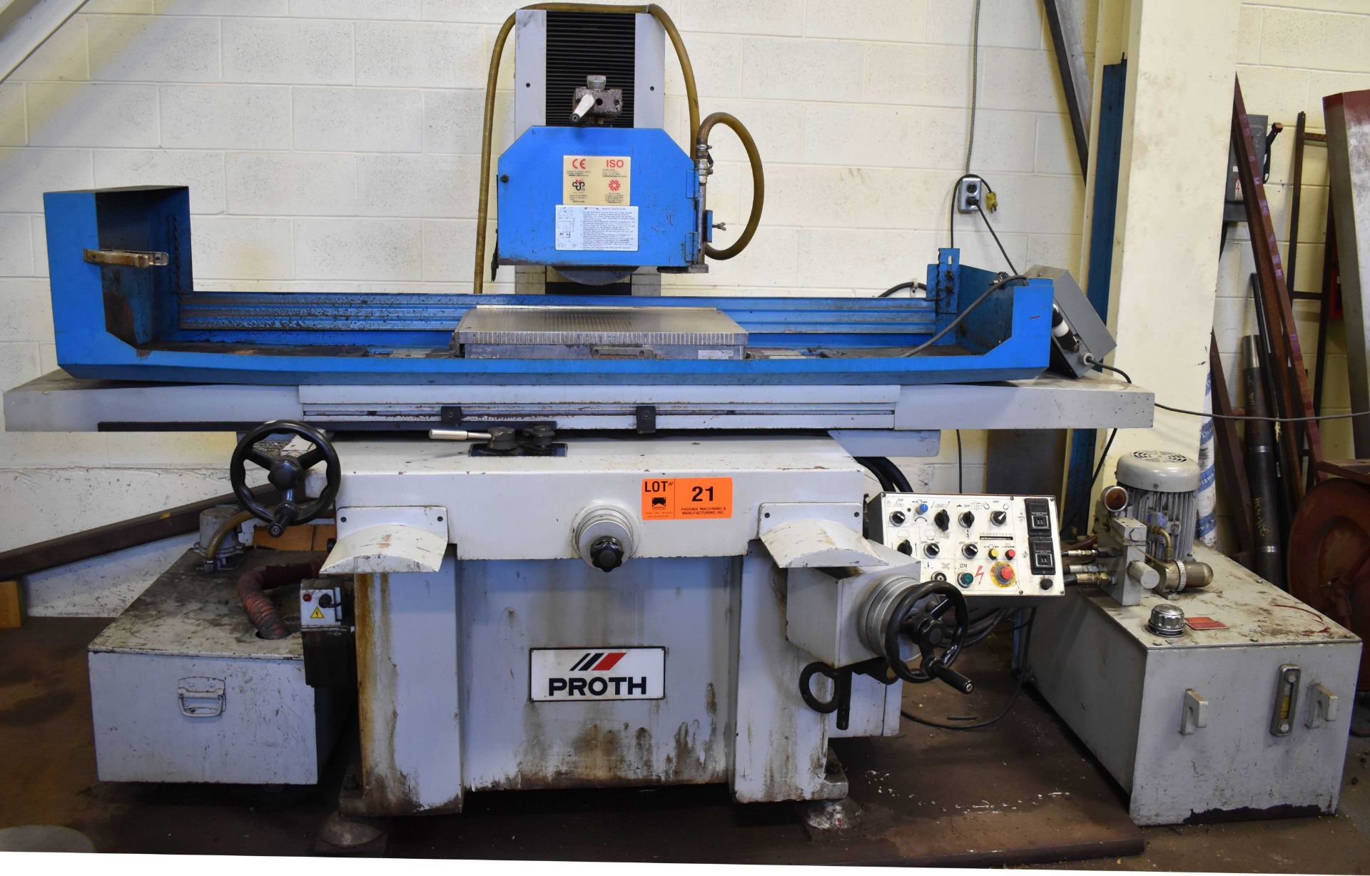PROTH PSGS-4080AH HYDRAULIC SURFACE GRINDER WITH 24"X16" ELECTROMAGNETIC CHUCK, INCREMENTAL DOWN
