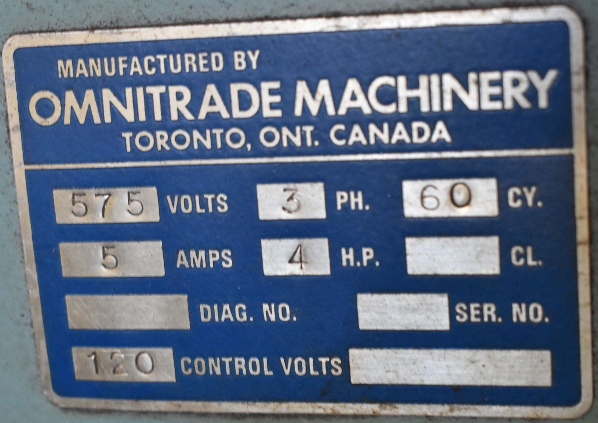 TOS FNK 25 VERTICAL MILLING MACHINE WITH 49"X12" TABLE, SPEEDS TO 4500 RPM, ACU-RITE DRO, S/N: N/ - Image 6 of 6