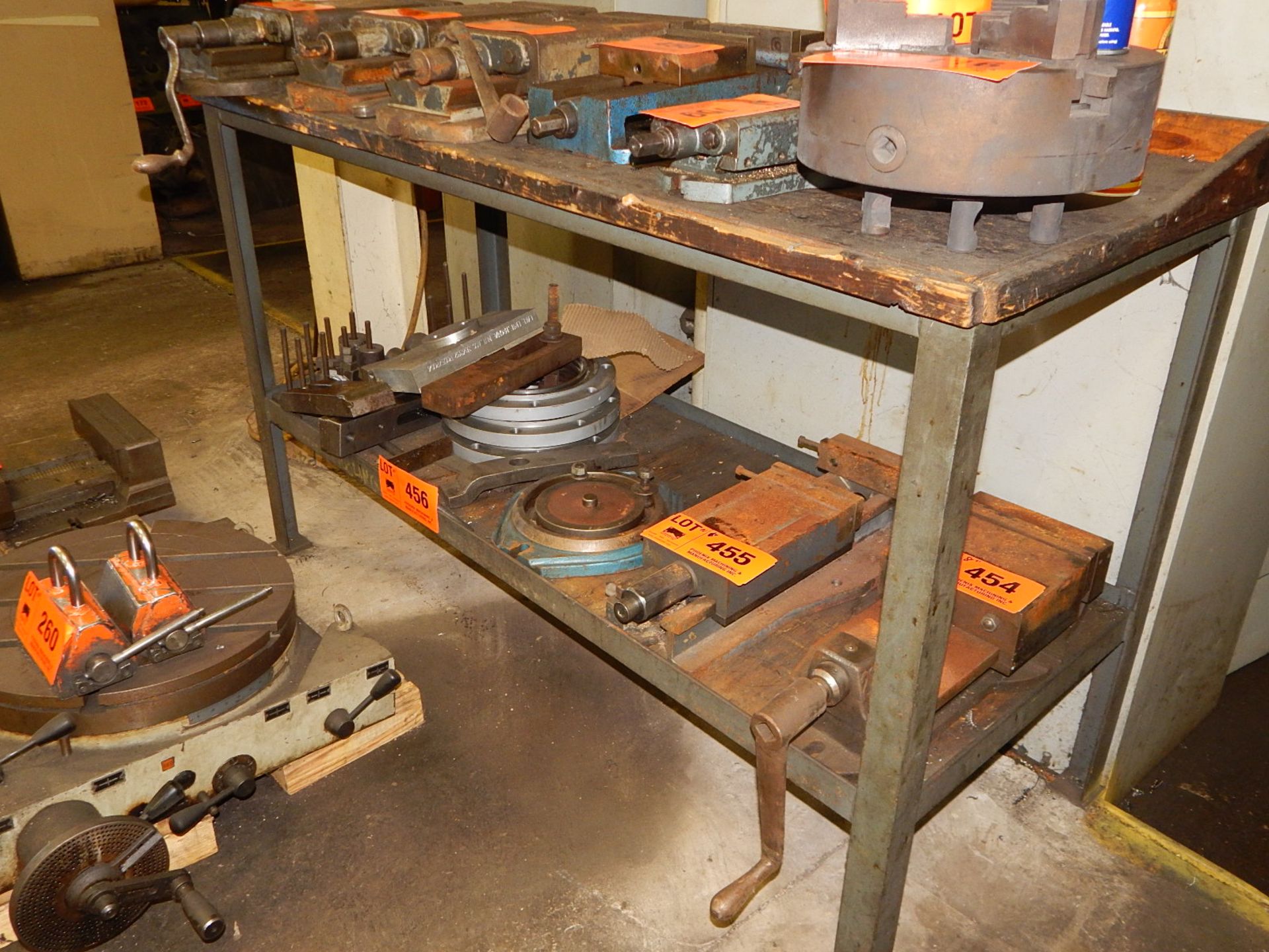 LOT/ WORK BENCH WITH SWIVEL BASES AND TIE-DOWN CLAMPING (DELAYED DELIVERY) - Image 2 of 2