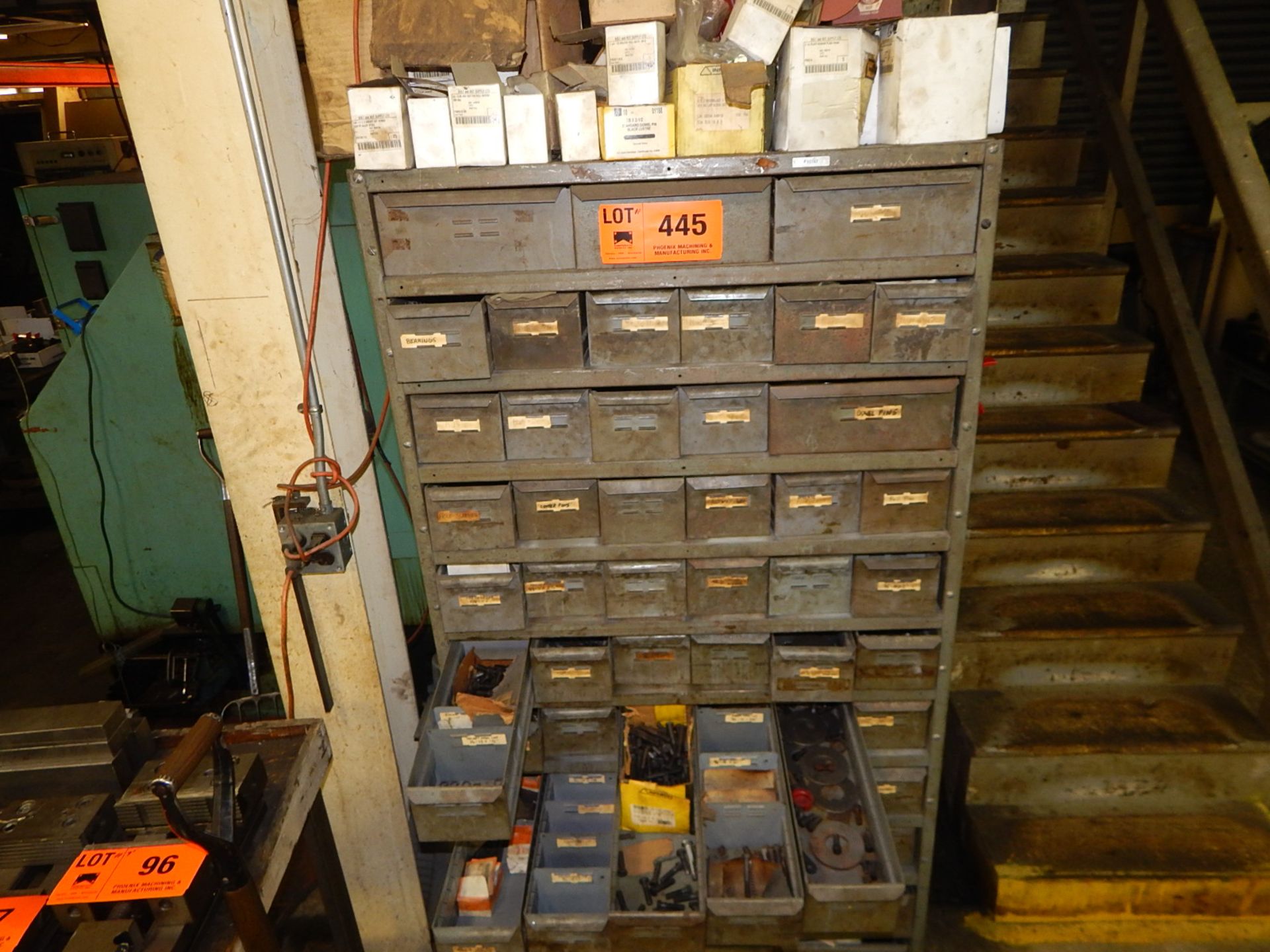 LOT/ STEEL CABINET WITH HARDWARE - Image 3 of 3