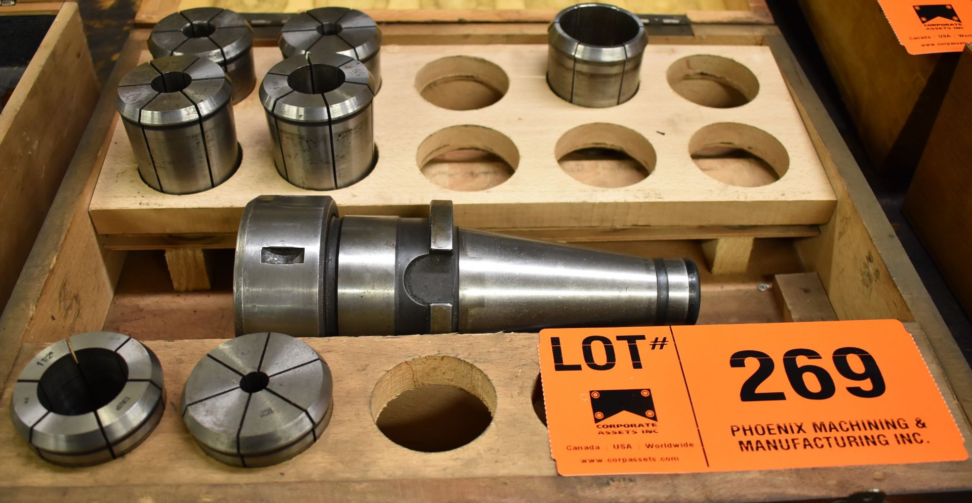 50 TAPER COLLET CHUCK WITH COLLETS