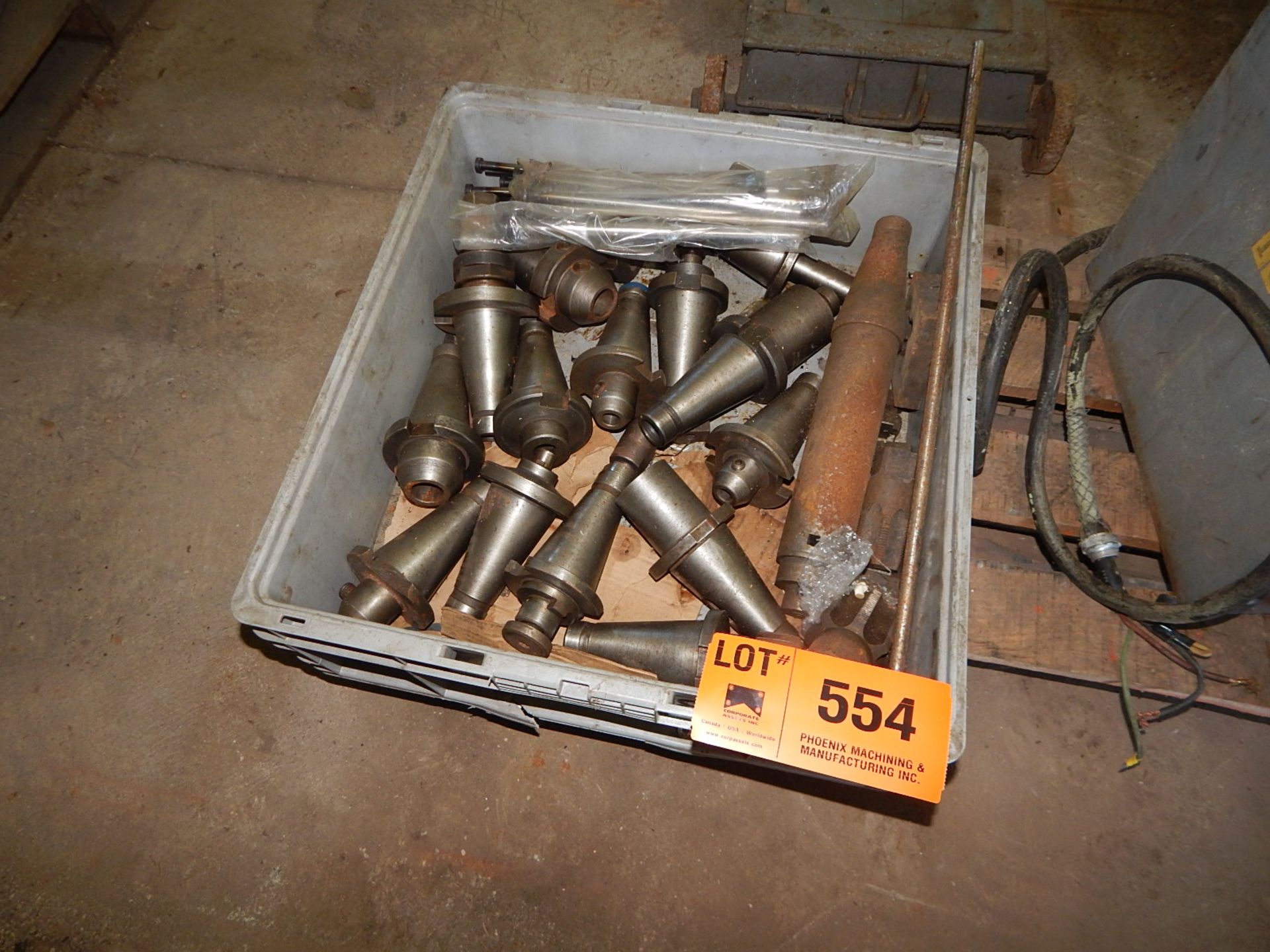 LOT/ (APPROX. 15) 50 TAPER TOOL HOLDERS