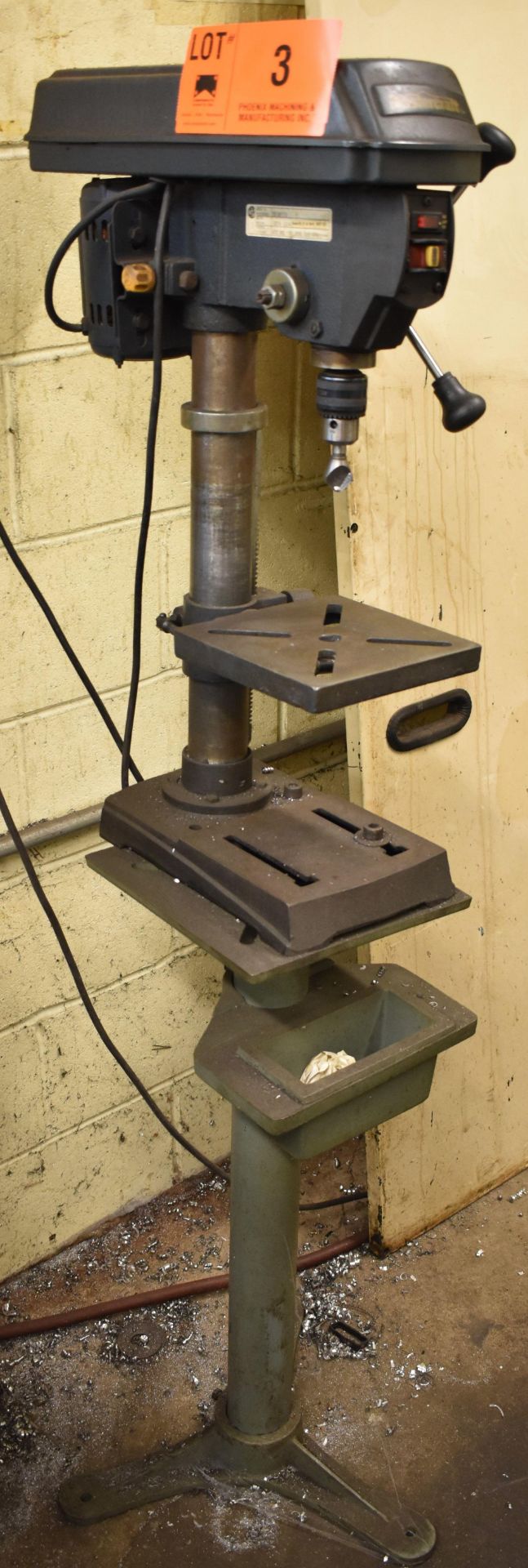 MASTERCRAFT 55-5917-0 1/4" BENCH-TYPE DRILL PRESS WITH STAND, S/N: W021151