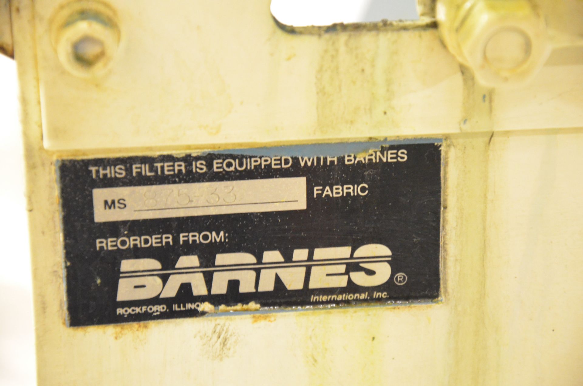 BARNES-HENRY COOLANT FILTRATION SYSTEM WITH HENRY 125 GPM PUMP, ROSEDALE LCO-8 2-STAGE BAG TYPE - Image 5 of 8