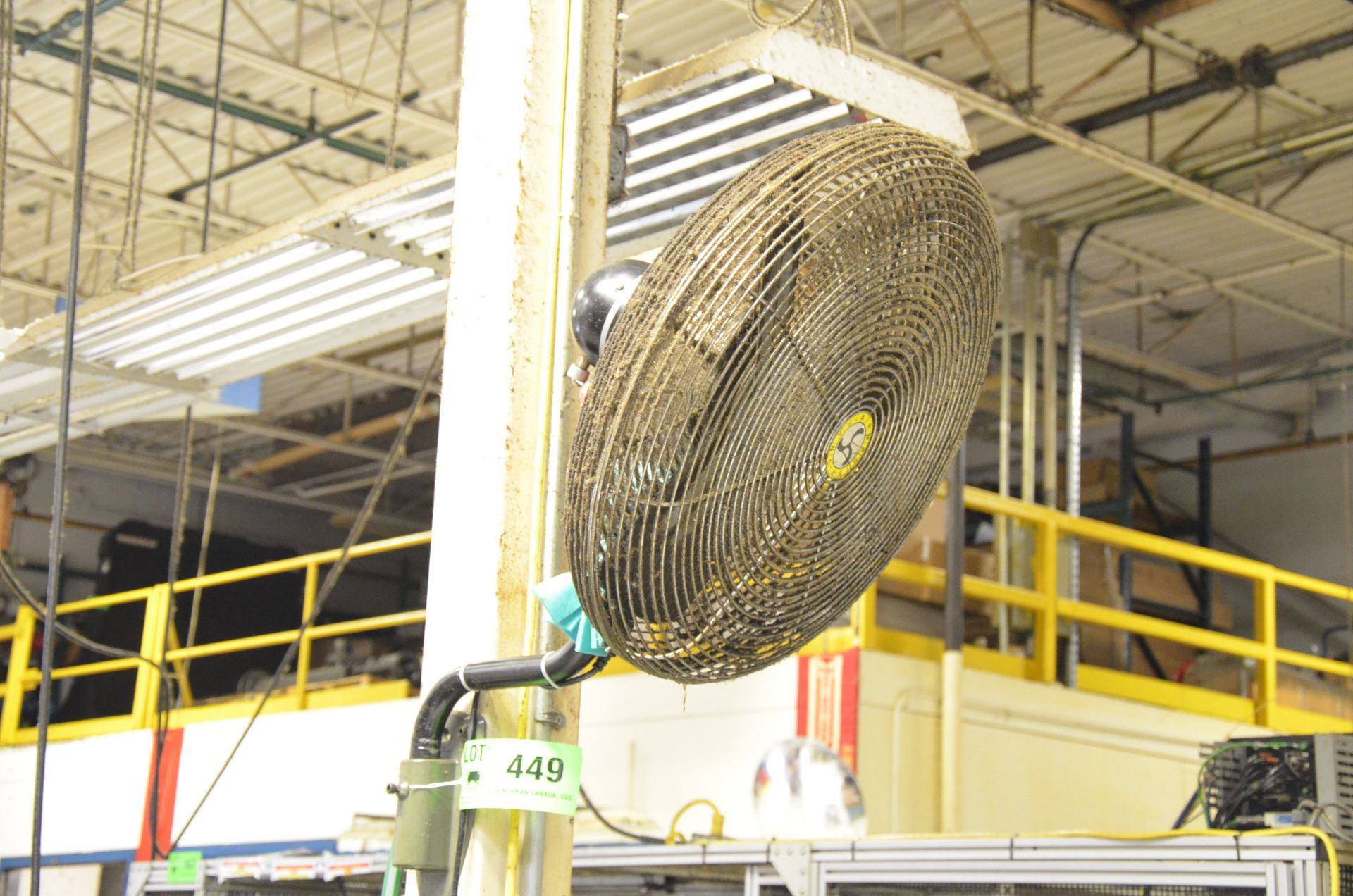 LOT/ (20) WALL MOUNTED SHOP FANS THROUGHOUT PLANT