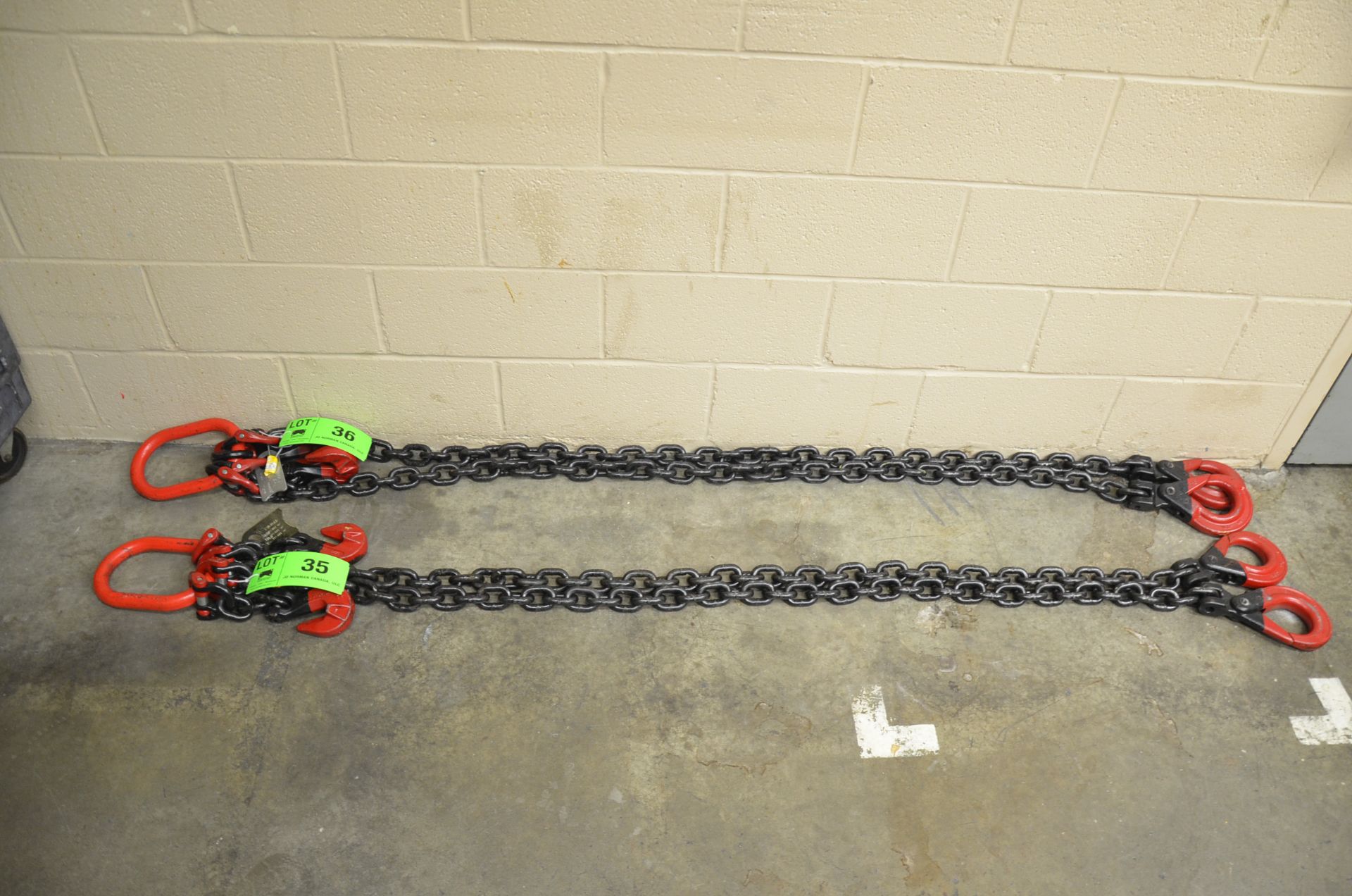 VANGUARD 20,000 LBS CAPACITY 1/2" x 7' 2-PART LIFTING CHAIN