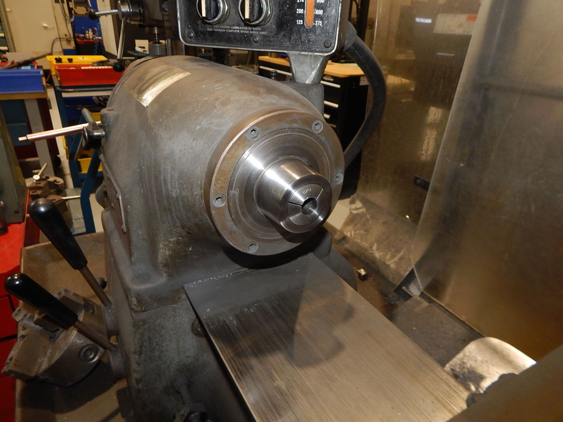 HARDINGE HLV-H SUPER PRECISION TOOL ROOM LATHE WITH 11" SWING, 18" BETWEEN CENTERS, 1" BORE, - Image 6 of 9