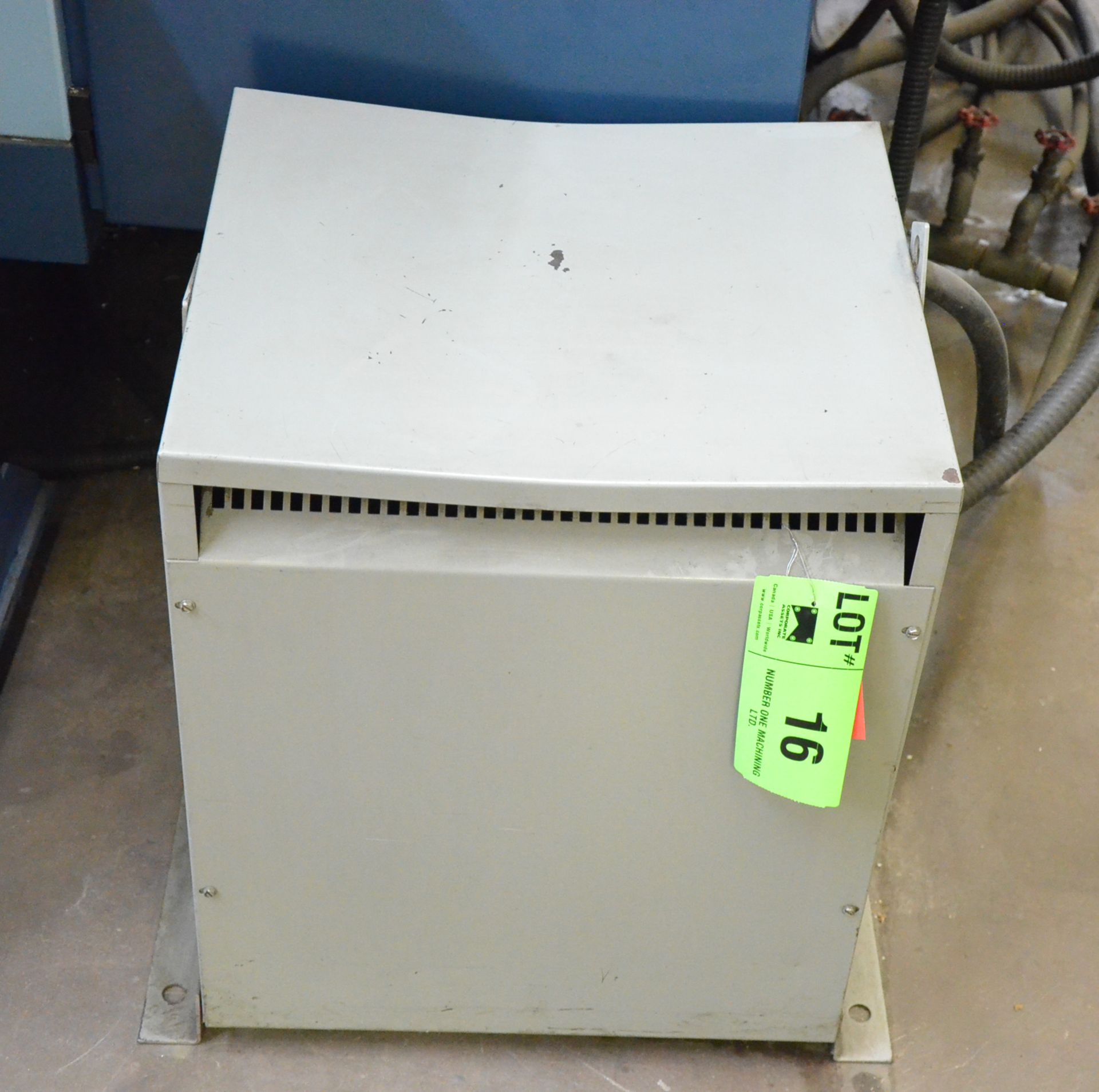 REX 34KVA/590-220-127V/3PH/60HZ TRANSFORMER, S/N N/A (CI) [RIGGING FEES FOR LOT# 16 - $150 PLUS