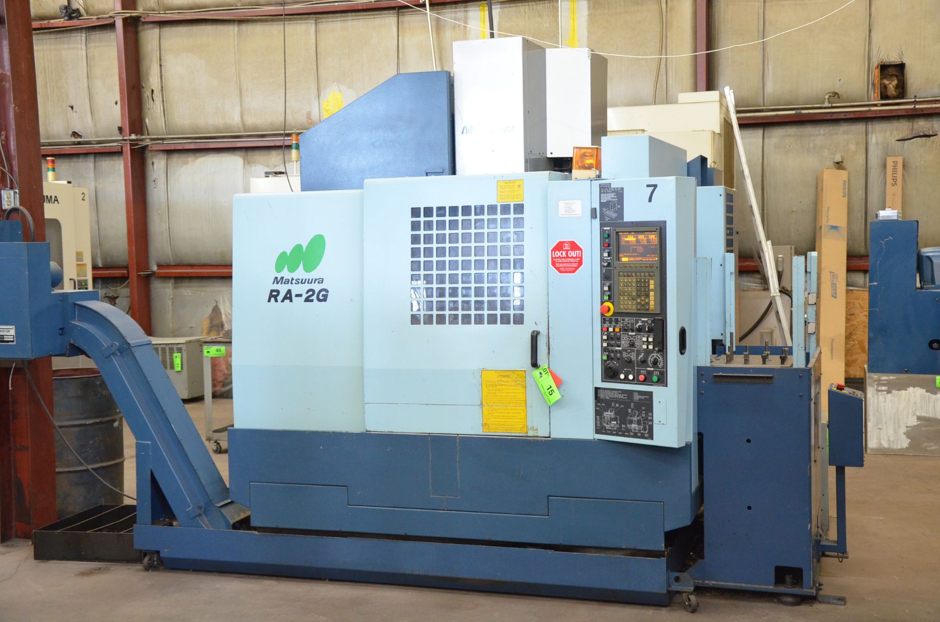 MATSUURA RA-2G CNC TWIN PALLET CNC VERTICAL MACHINING CENTER WITH MATSUURA YASNAC J300 CNC - Image 2 of 19