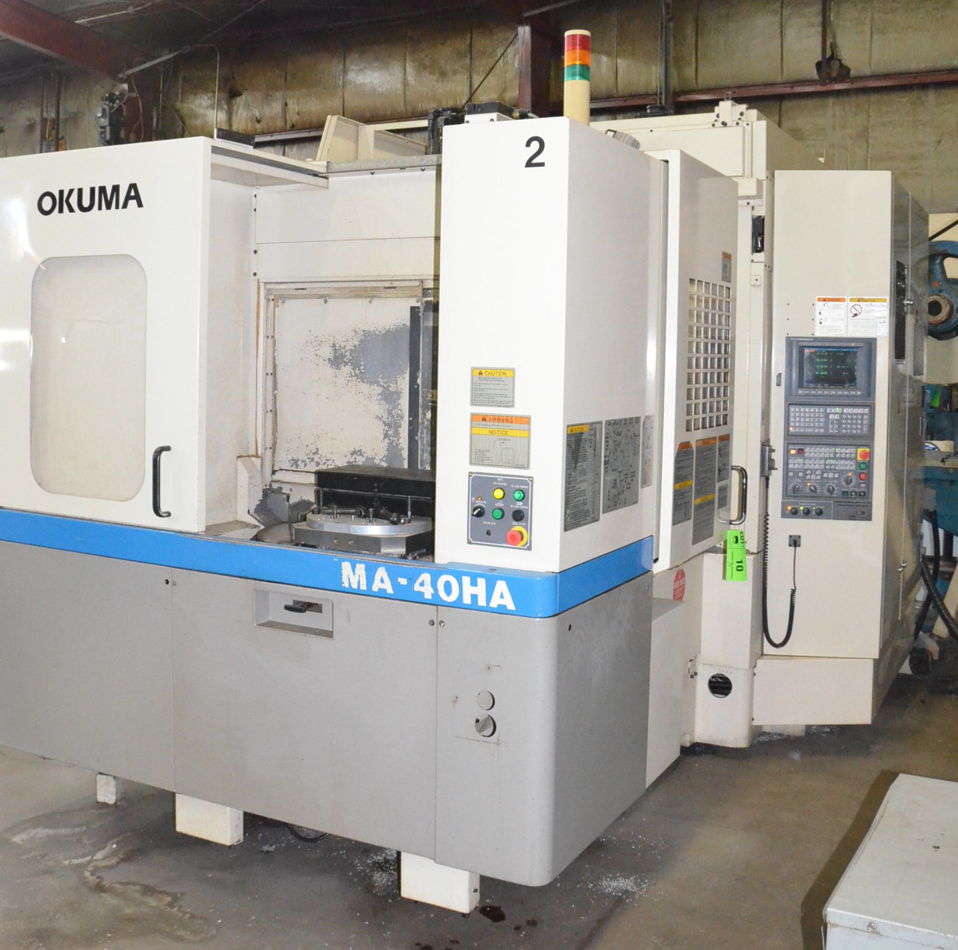 OKUMA MA-40HA CNC TWIN PALLET HORIZONTAL MACHINING CENTER WITH OKUMA OSP U-100M CNC CONTROL, 15.