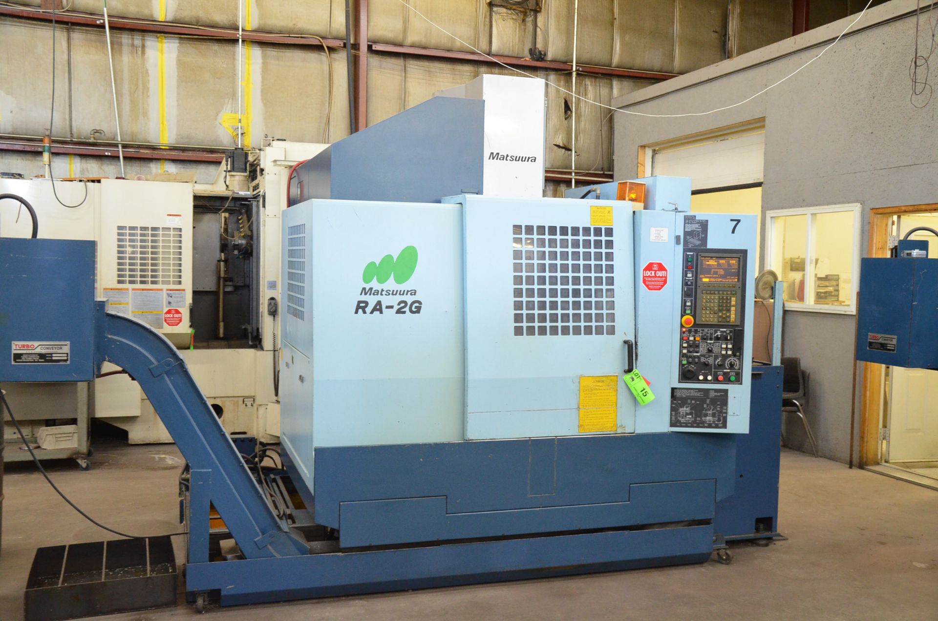 MATSUURA RA-2G CNC TWIN PALLET CNC VERTICAL MACHINING CENTER WITH MATSUURA YASNAC J300 CNC - Image 3 of 19