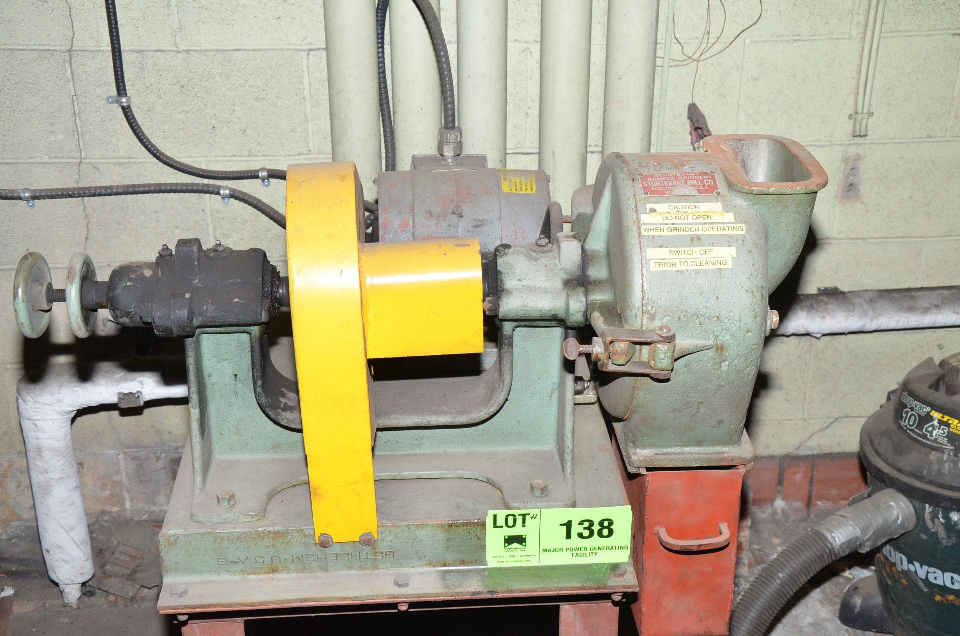 STURTEVANT MILL SAMPLE GRINDER, S/N N/A [RIGGING FEE FOR LOT #138 - $125 USD PLUS APPLICABLE TAXES] - Image 2 of 4