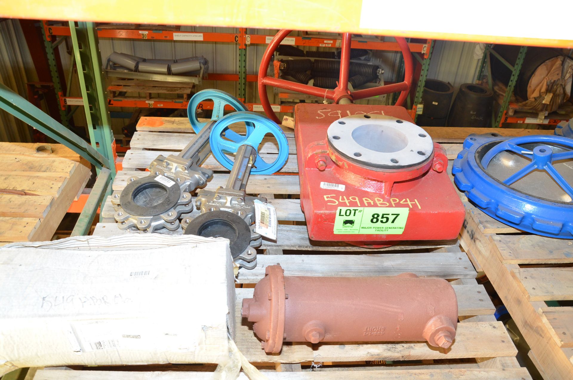 LOT/ SKID WITH CONTENTS - VALVES AND FLOW METERS [RIGGING FEE FOR LOT #857 - $25 USD PLUS APPLICABLE
