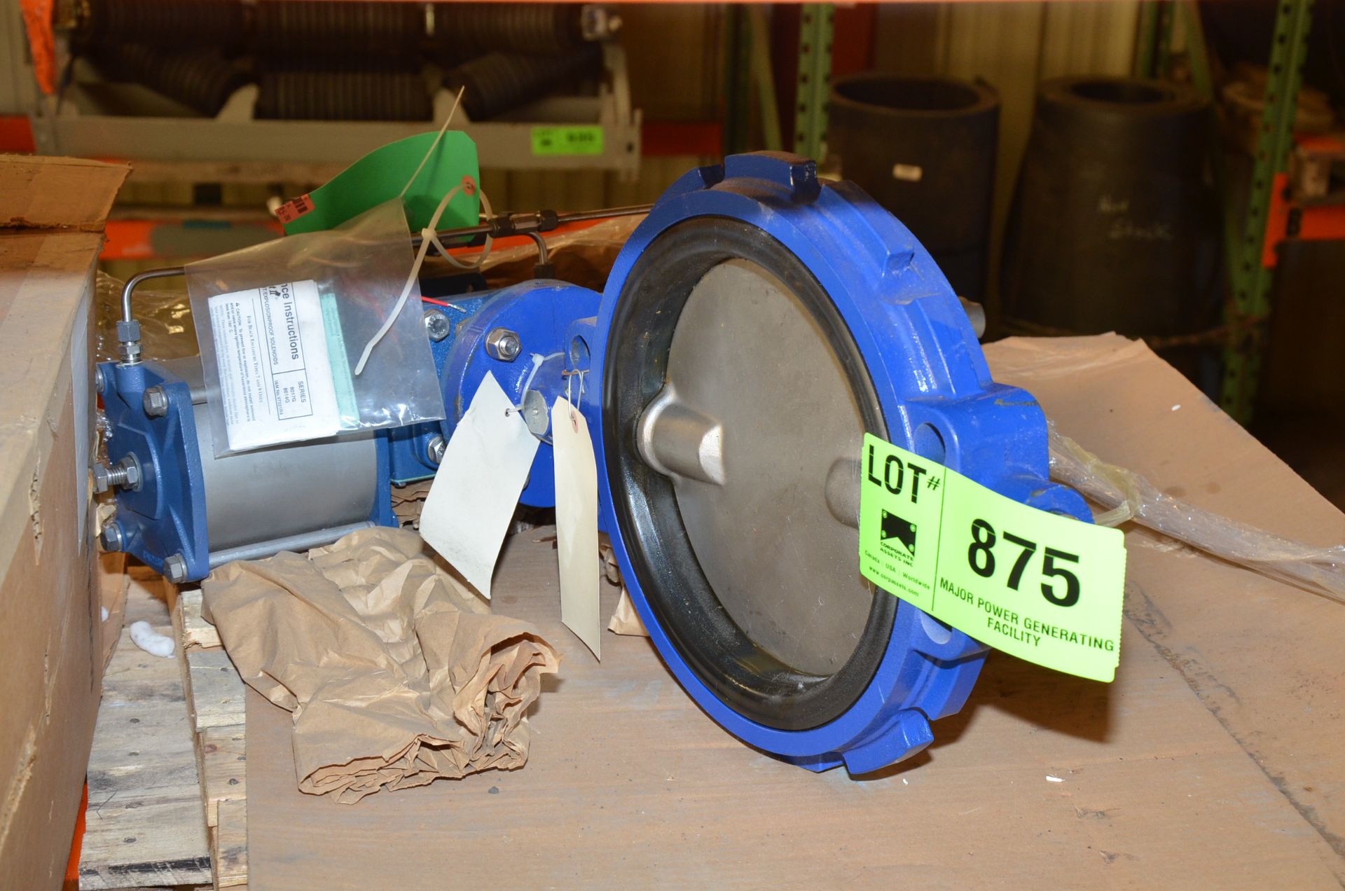 LOT/ SKID WITH CONTENTS - POWER ACTUATED VALVE [RIGGING FEE FOR LOT #875 - $25 USD PLUS APPLICABLE - Image 2 of 2