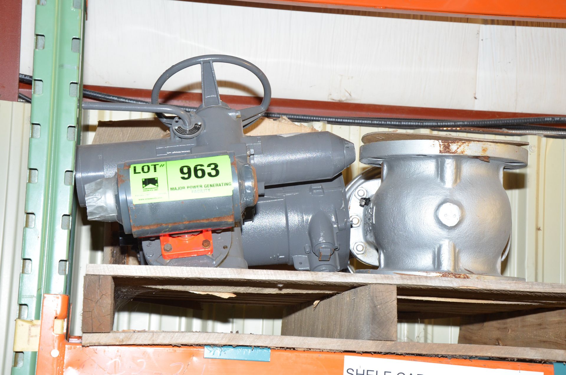 LOT/ SKID WITH CONTENTS - POWER ACTUATED VALVES [RIGGING FEE FOR LOT #963 - $25 USD PLUS