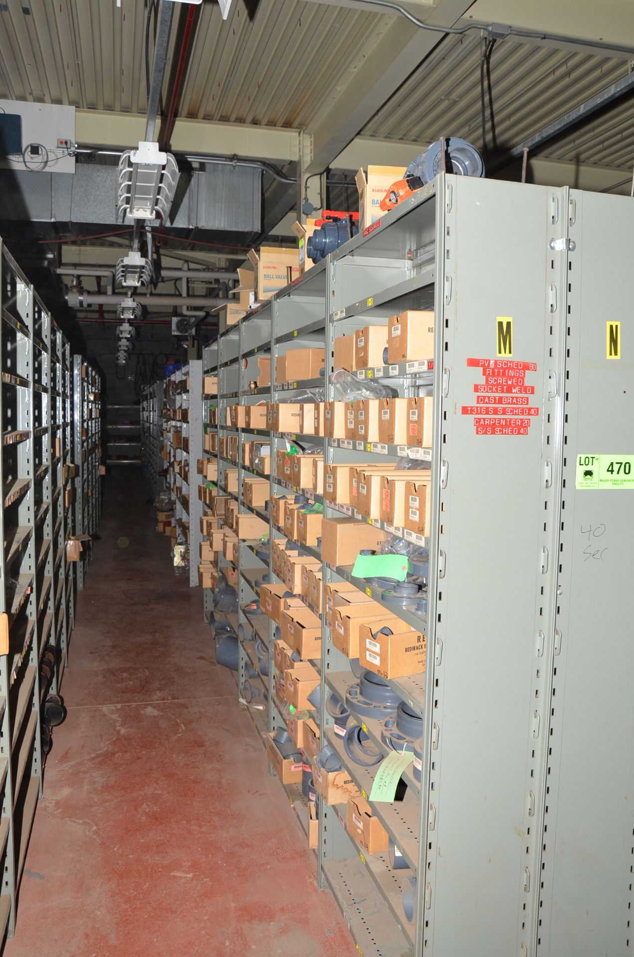 LOT/ (40) SECTIONS METAL SHELVING - NO CONTENTS - DELAY DELIVERY [RIGGING FEE FOR LOT #470 - $TBD - Image 2 of 2
