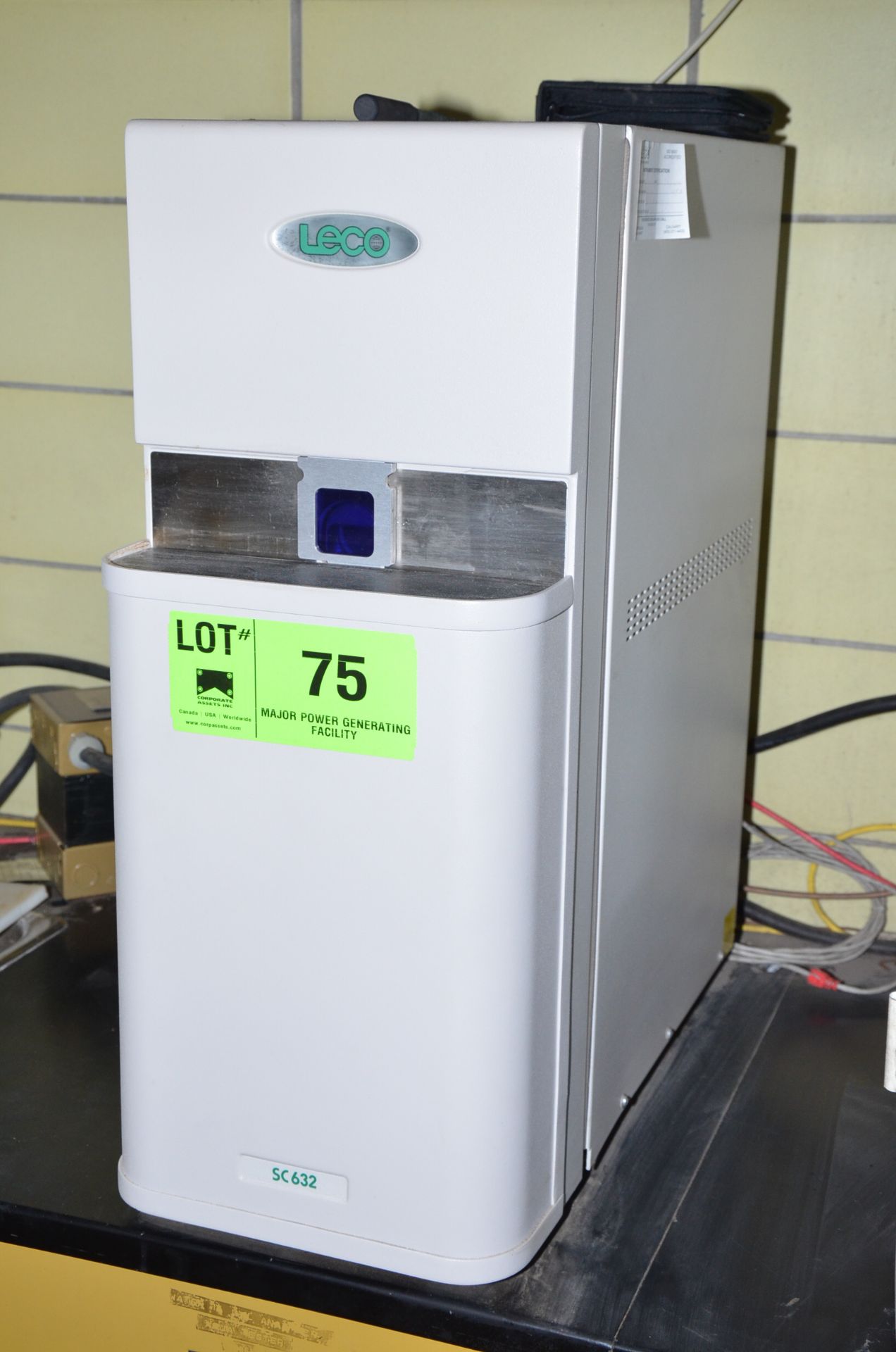 LECO SC632 DIGITAL SULPHUR AND CARBON DETERMINATOR, S/N N/A [RIGGING FEE FOR LOT #75 - $25 USD