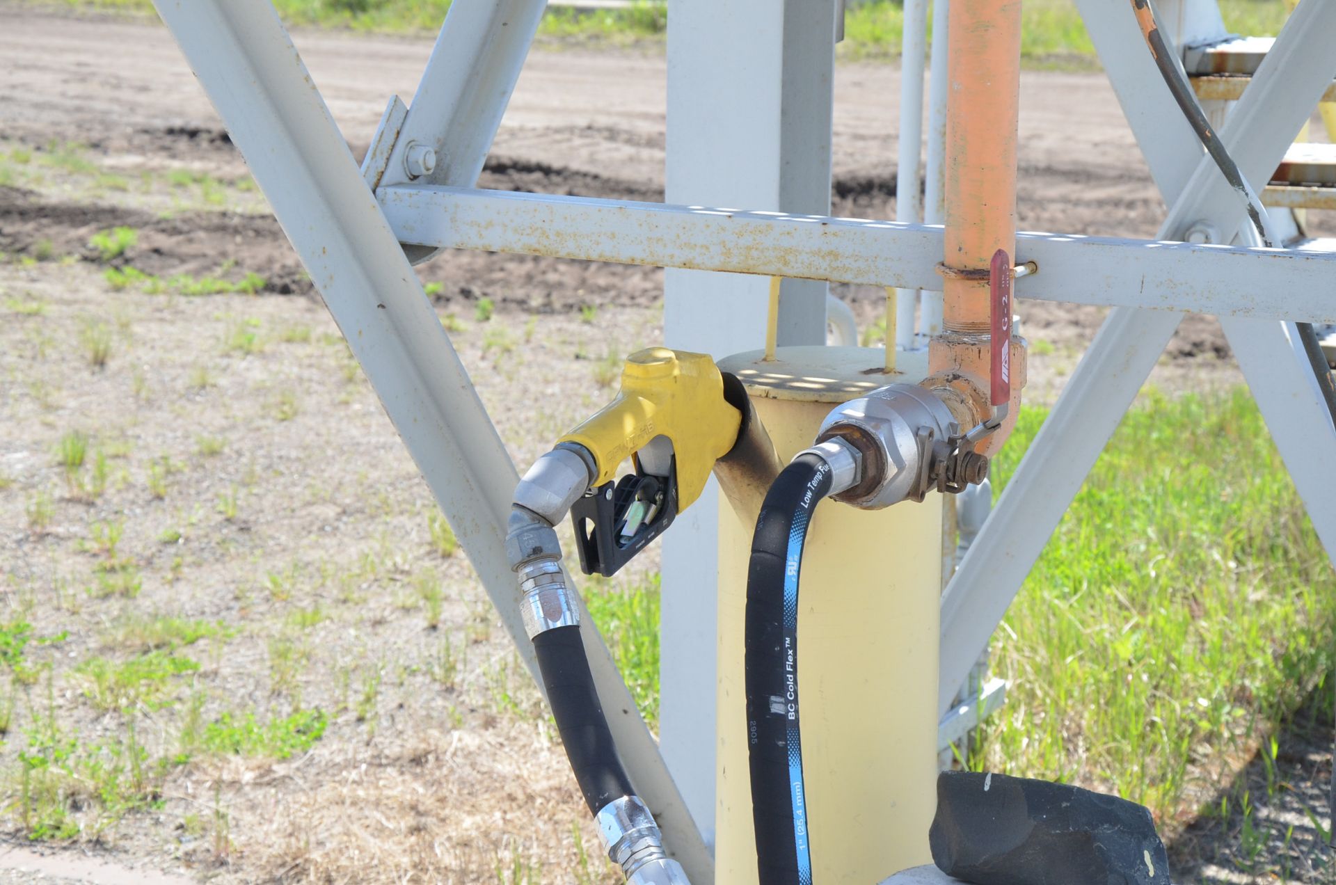 LOT/ FUEL STATION WITH (2) DIESEL PUMPS, GASOLINE PUMP, RACK AND FIRE SUPPRESSION, S/N N/A [ - Image 6 of 11