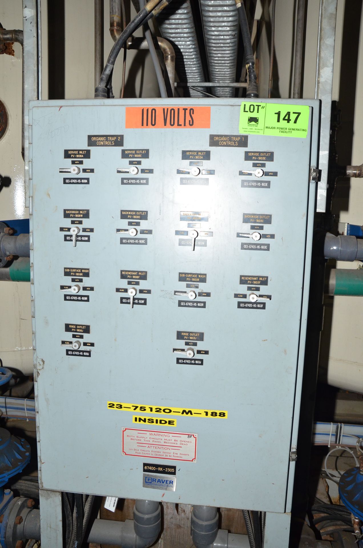 LOT/ FABMAR ANIONIC TRAP SYSTEM WITH VALVES AND INSTRUMENTS, SKID MOUNTED, S/N N/A [RIGGING FEE - Image 2 of 6