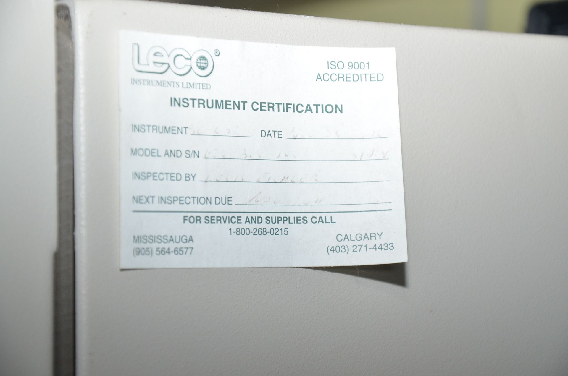 LECO SC632 DIGITAL SULPHUR AND CARBON DETERMINATOR, S/N N/A [RIGGING FEE FOR LOT #75 - $25 USD - Image 4 of 5