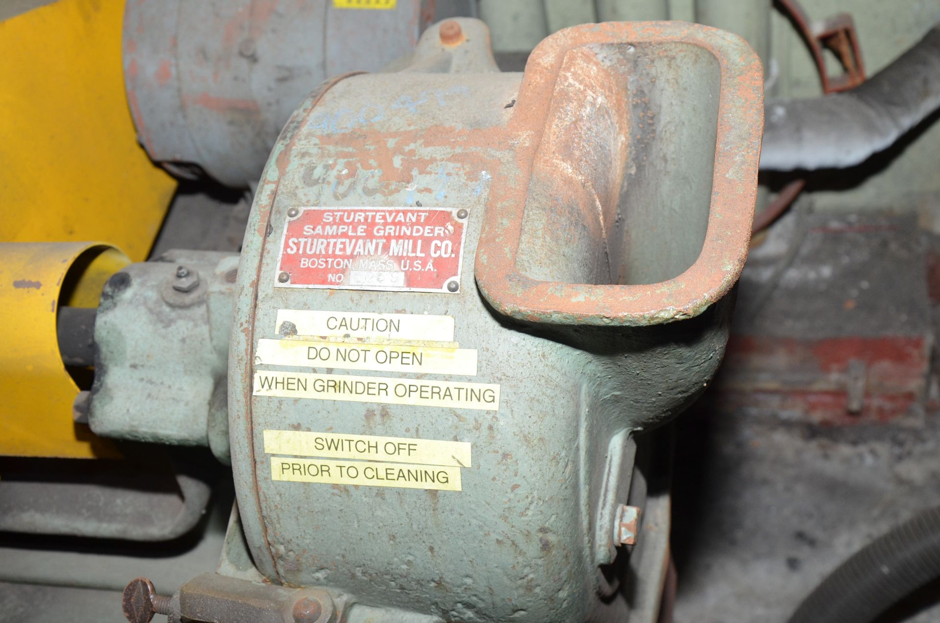 STURTEVANT MILL SAMPLE GRINDER, S/N N/A [RIGGING FEE FOR LOT #138 - $125 USD PLUS APPLICABLE TAXES] - Image 3 of 4