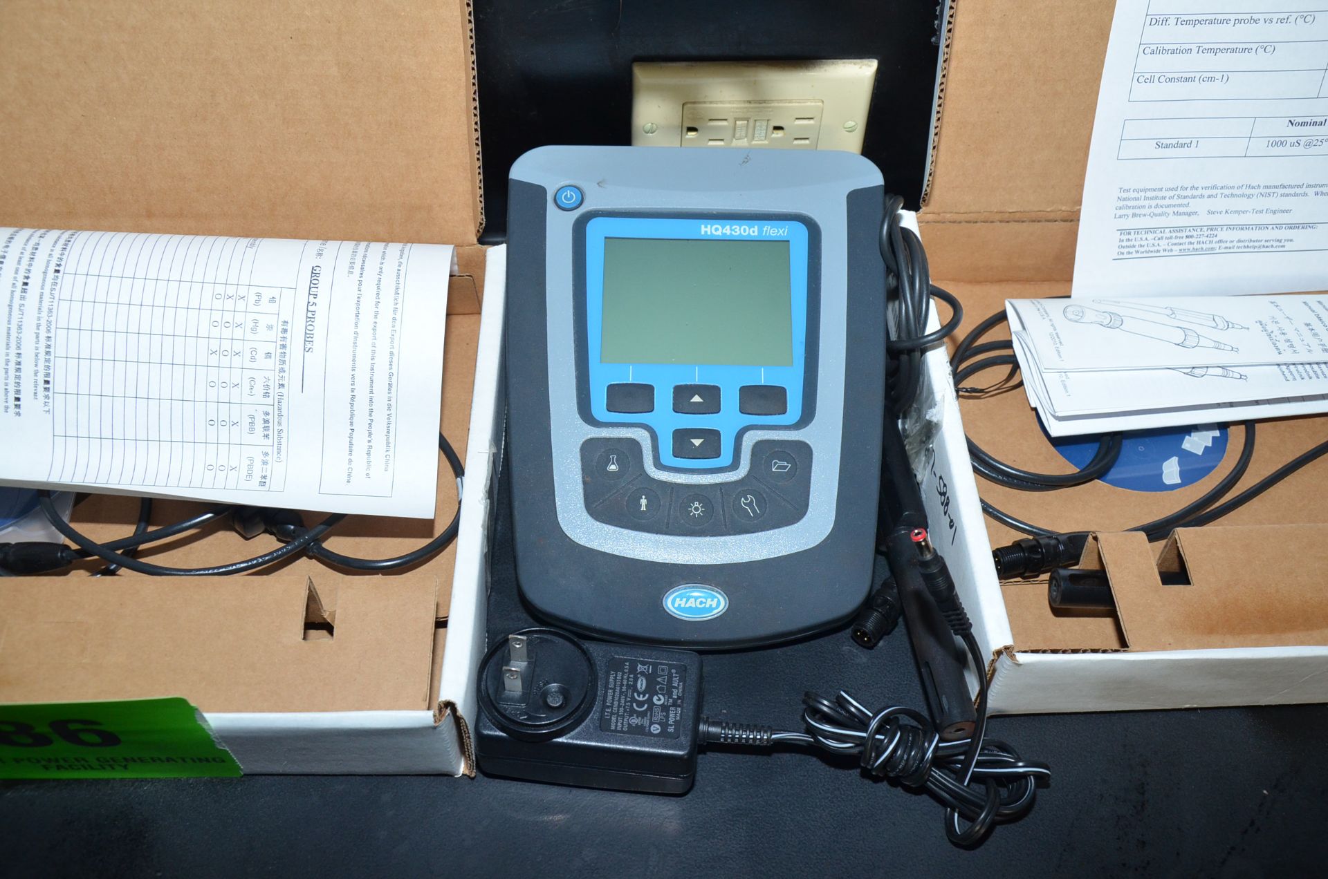 HACH HQ430D DIGITAL SINGLE INPUT MULTI PARAMETER PH & CONDUCTIVITY METER WITH PROBES, S/N N/A [ - Image 2 of 4