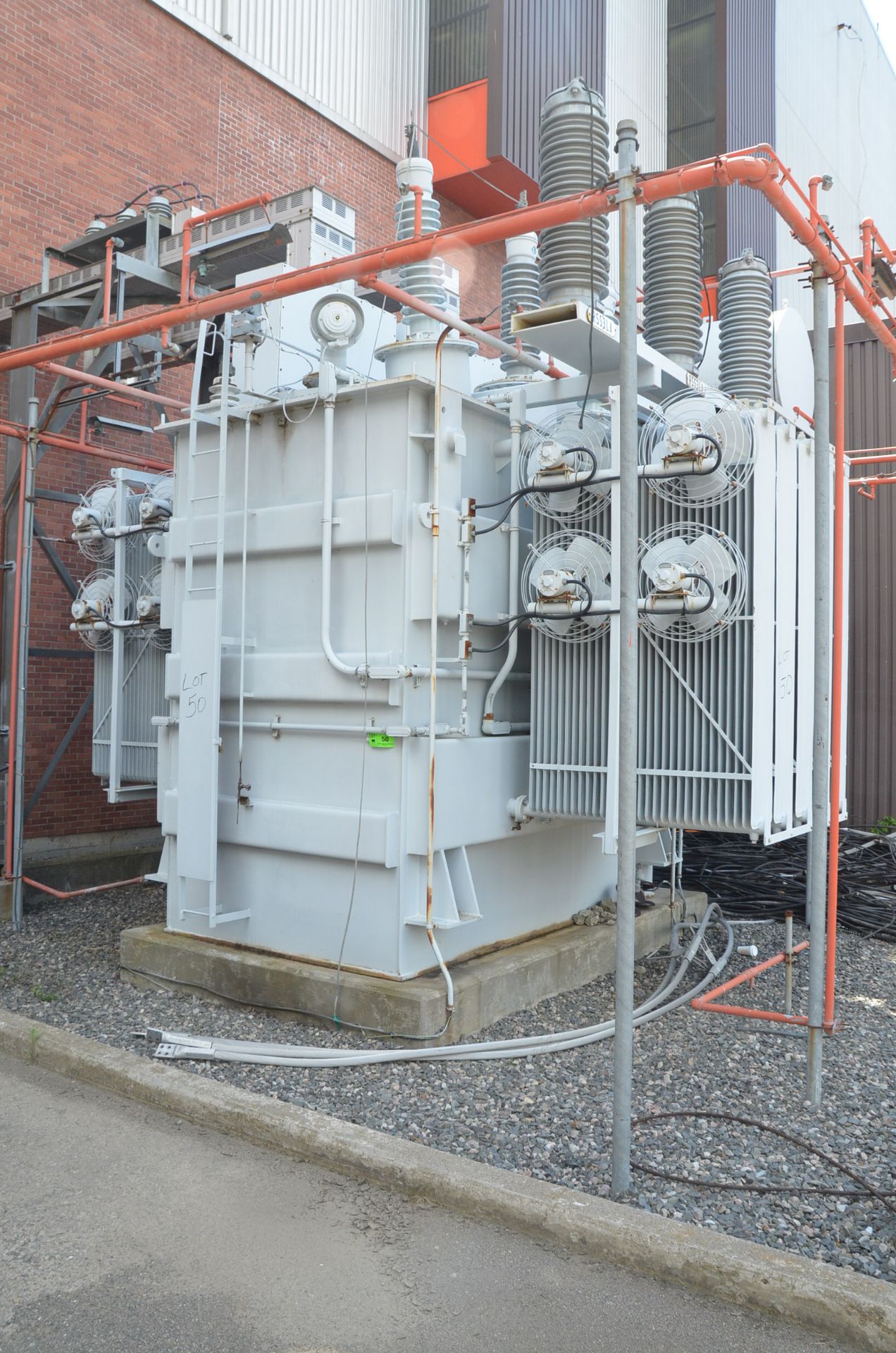 FEDERAL PIONEER ONAN/ONAF 18-24MVA/18-4.16KV/3PH/60HZ HIGH VOLTAGE PAD TYPE TRANSFORMER, S/N - Image 8 of 8