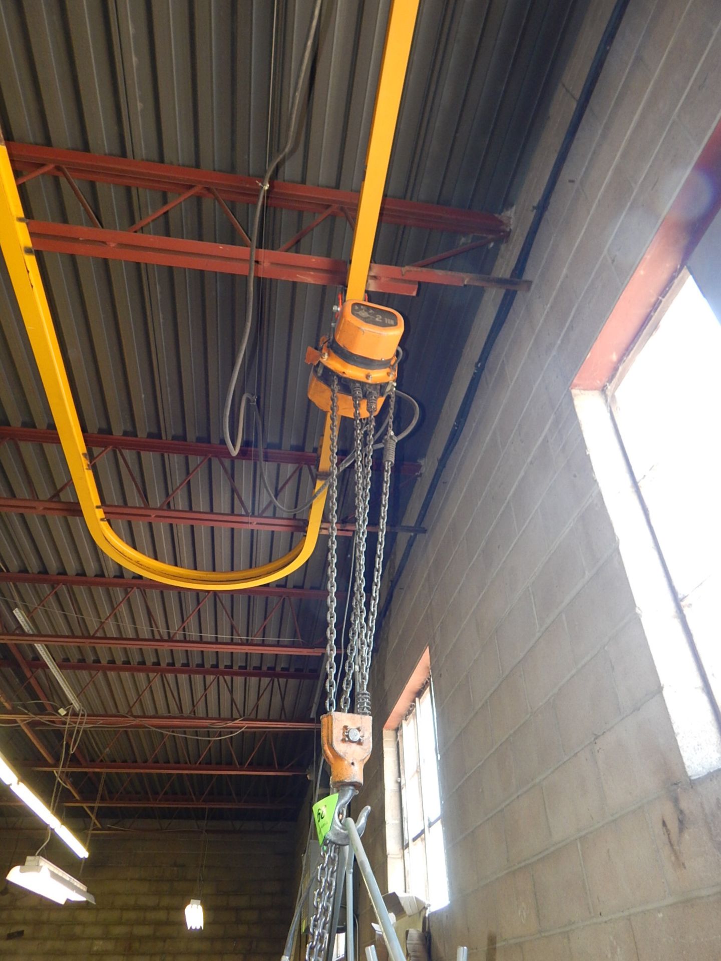 JET 2 TON ELECTRIC HOIST (CI) [RIGGING FEES FOR LOT #68 - $100 CDN PLUS APPLICABLE TAXES] - Image 2 of 3