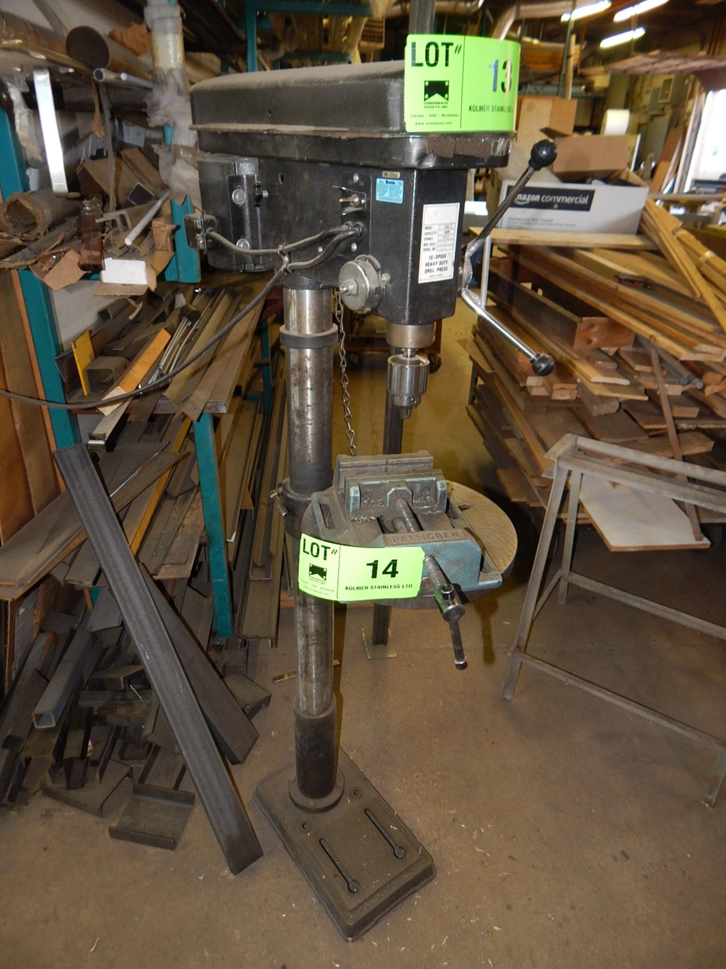 MFG UNKNOWN 16 SPEED DRILL PRESS S/N: 02987 - Image 4 of 4