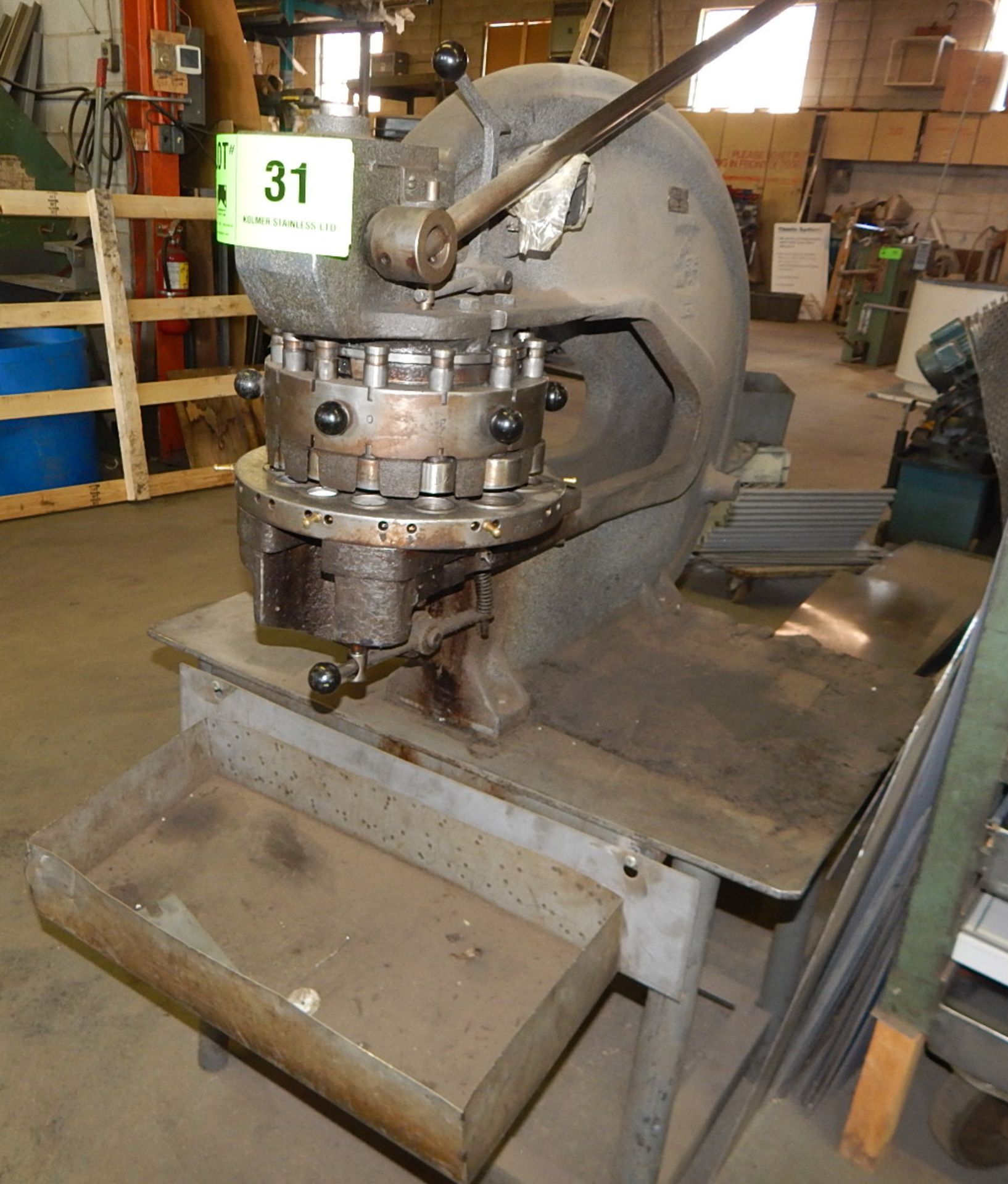 ROTEX 7325 18 STATION MANUAL TURRET PUNCH S/N: 36935 (CI) [RIGGING FEES FOR LOT #31 - $75 CDN PLUS - Image 2 of 4