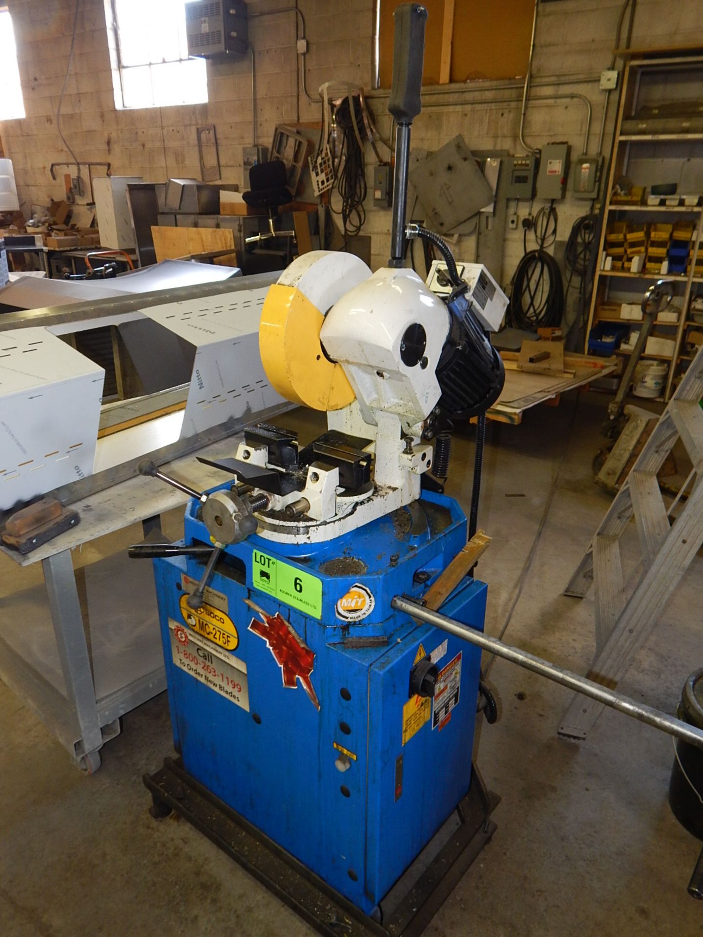 SOCO MC-275F 10" COLD CUT SAW WITH SPEEDS TO 60 RPM S/N: N/A (CI) [RIGGING FEES FOR LOT #6 - $75 CDN